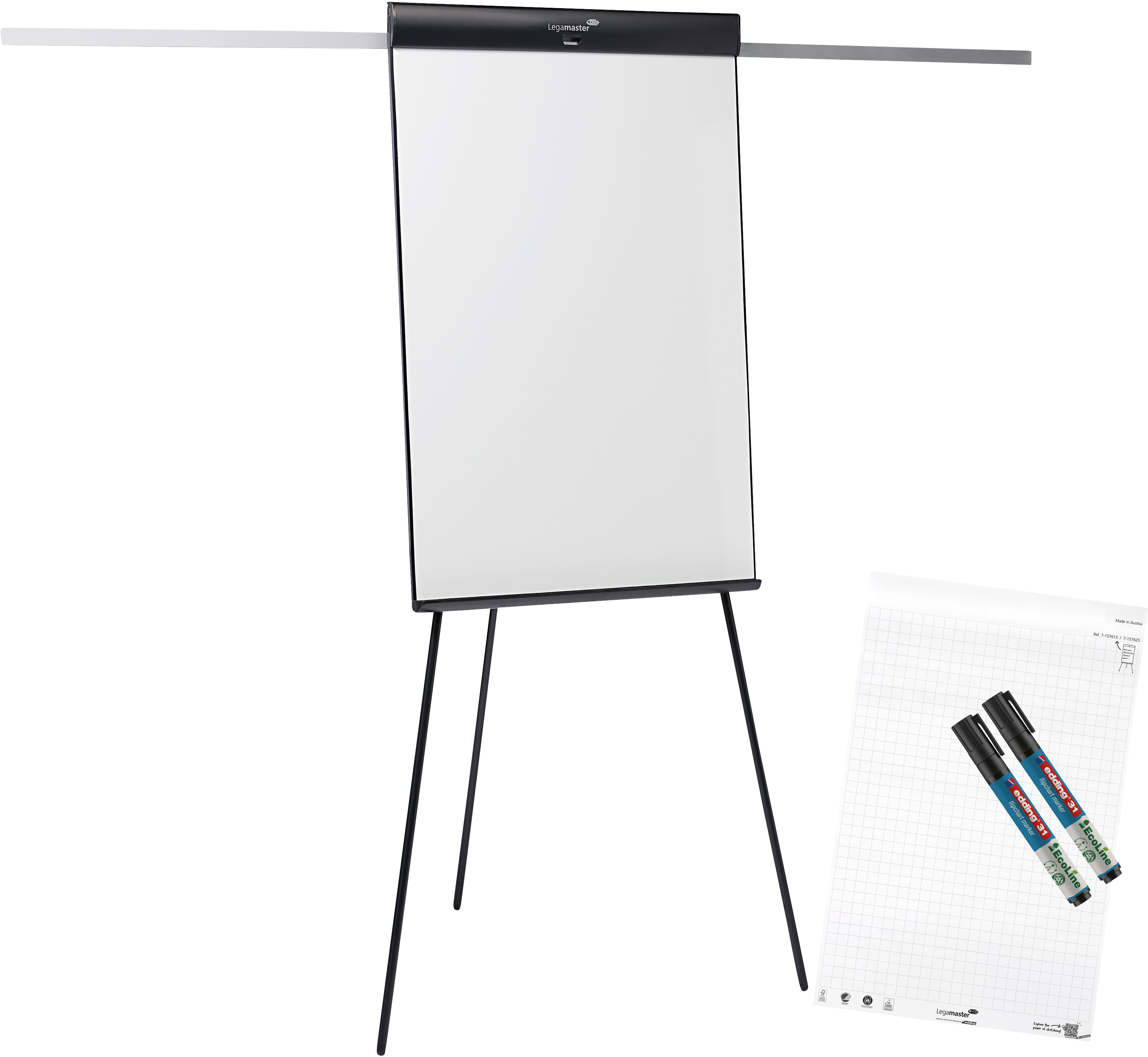 photo LEGAMASTER Flipchart Trépied 120x77cm 7-152910 SKETCH PRO