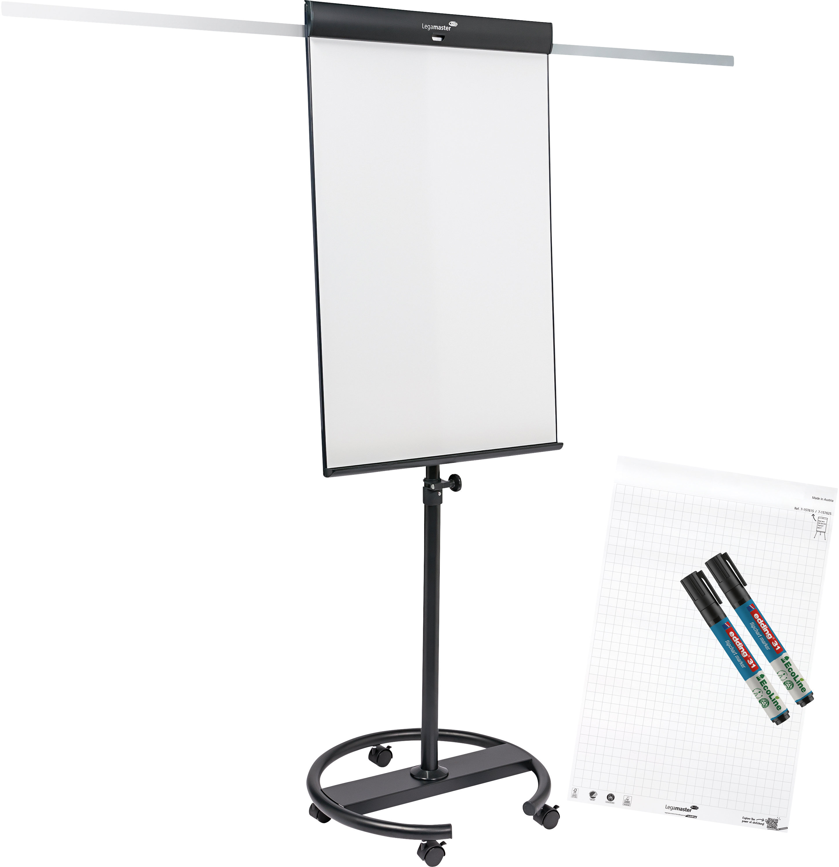 photo LEGAMASTER Flipchart Pied rond 135x77cm 7-153610 SKETCH PRO