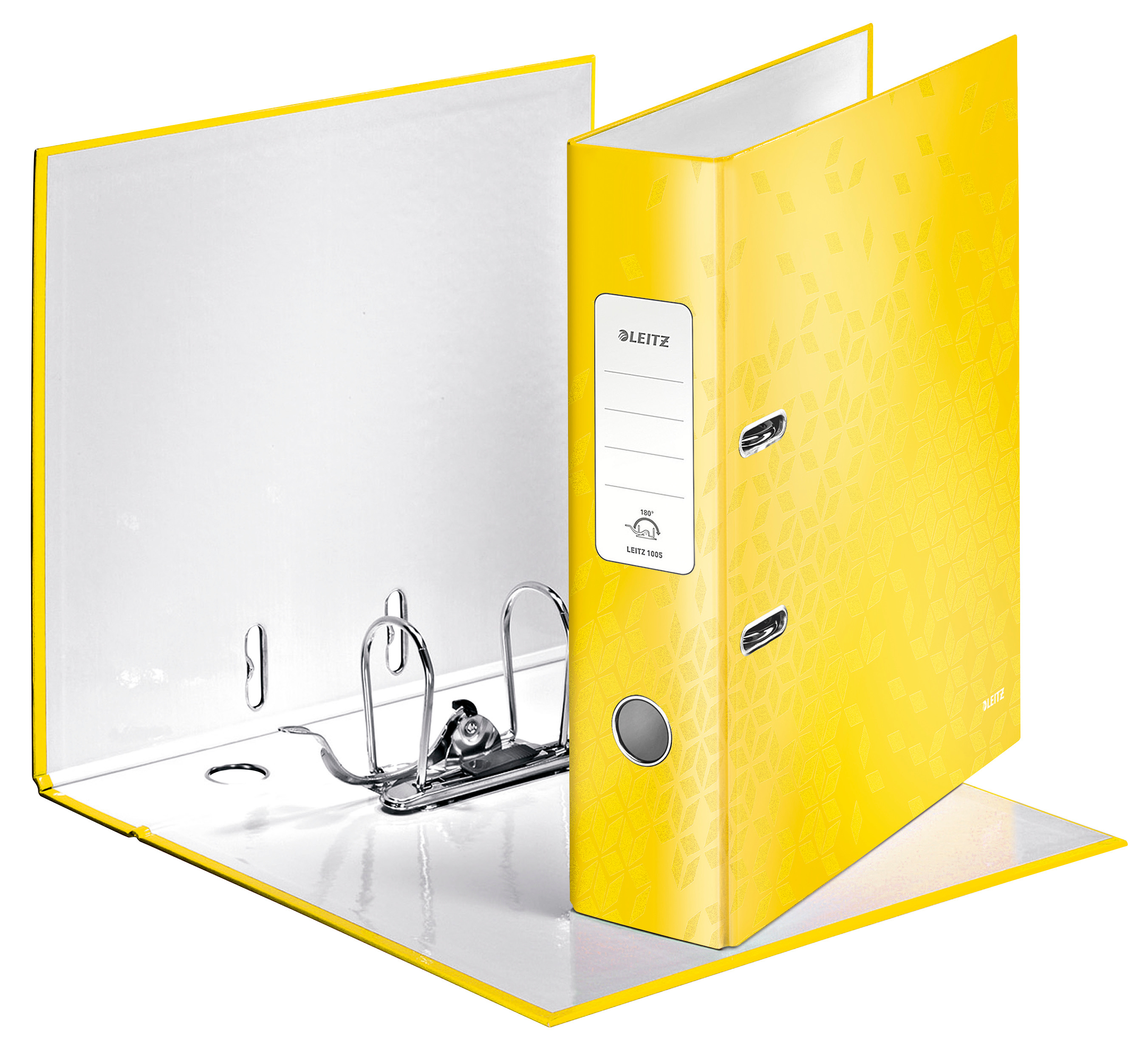 LEITZ Classeur WOW 180° 8cm 1005-00-16 jaune A4