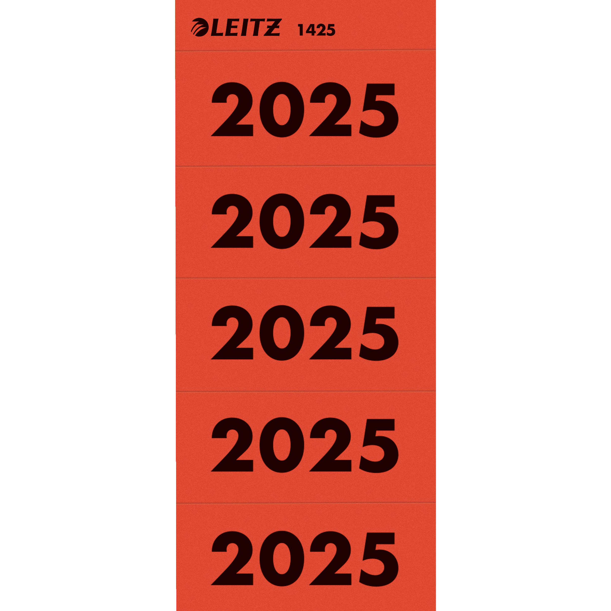 photo LEITZ Année Étiquettes 2025 1425-00-25 rouge 100 pièces