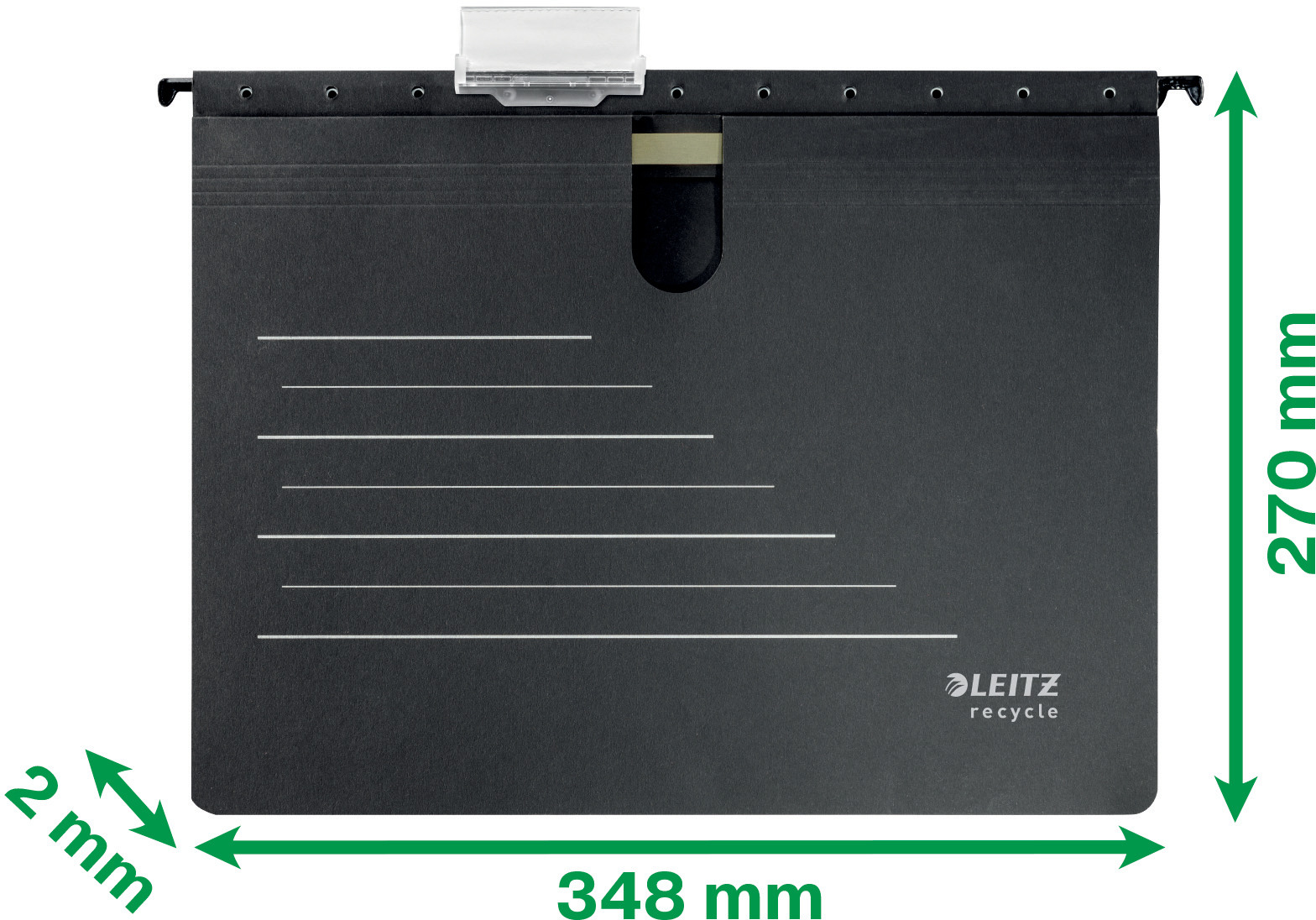 LEITZ Dossier susp. Recycle A4 1920-00-95 noir, carton