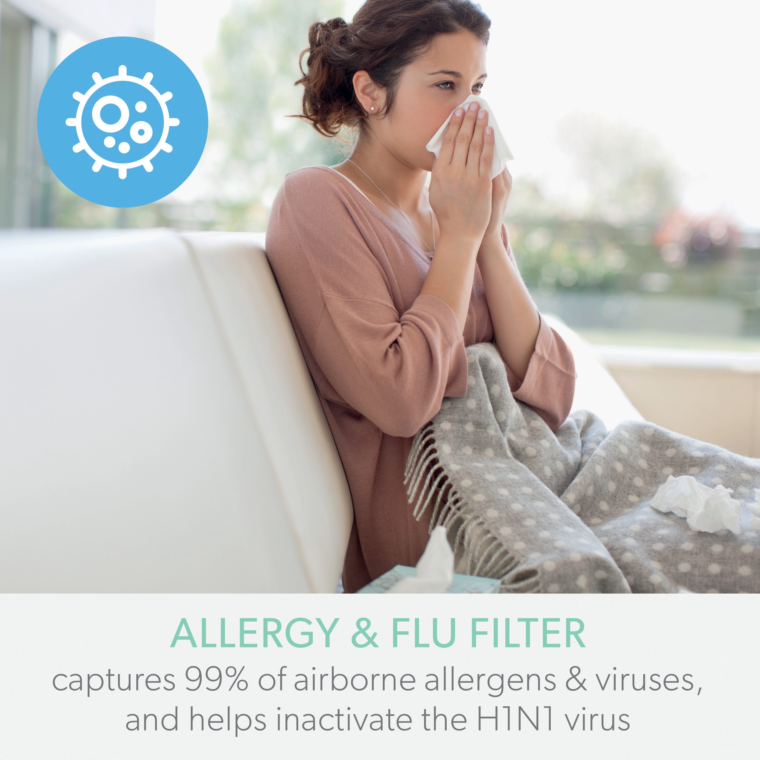 LEITZ Filtre particules TruSens 2415119 Allergies & grippe, HEPA