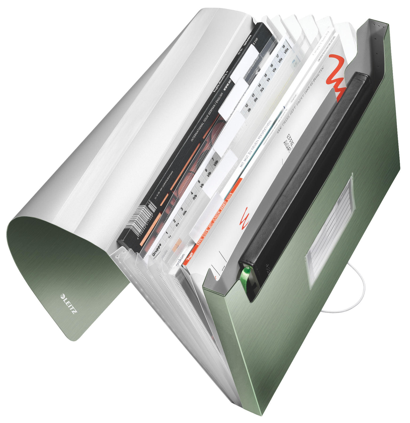 LEITZ Dossier de coll. Style PP A4 39570053 vert céladon 6 comp.200 flls.