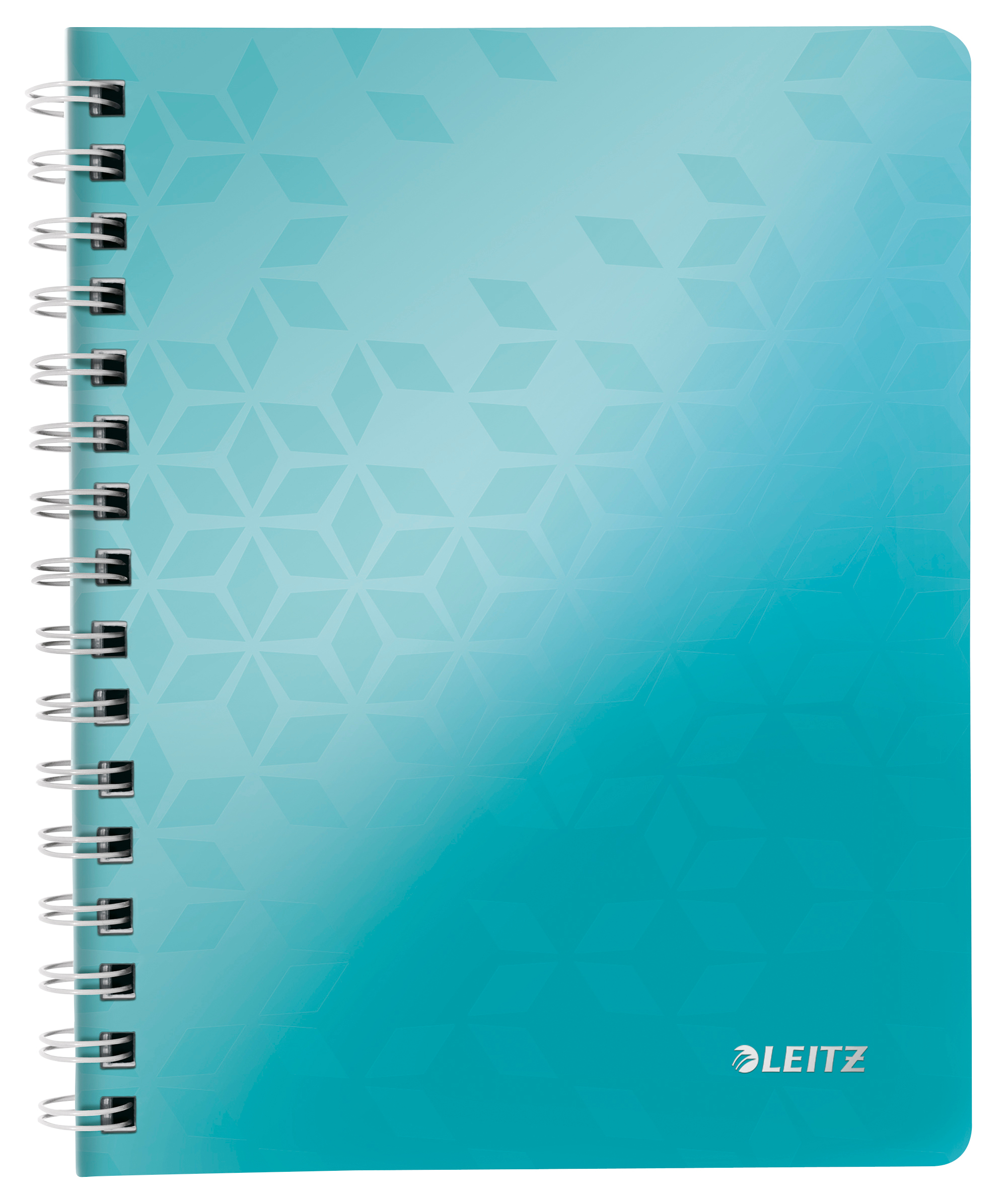 photo LEITZ Cahier spirale WOW PP A5 4641-00-51 ice blue, quadr. 5mm 80 feui.