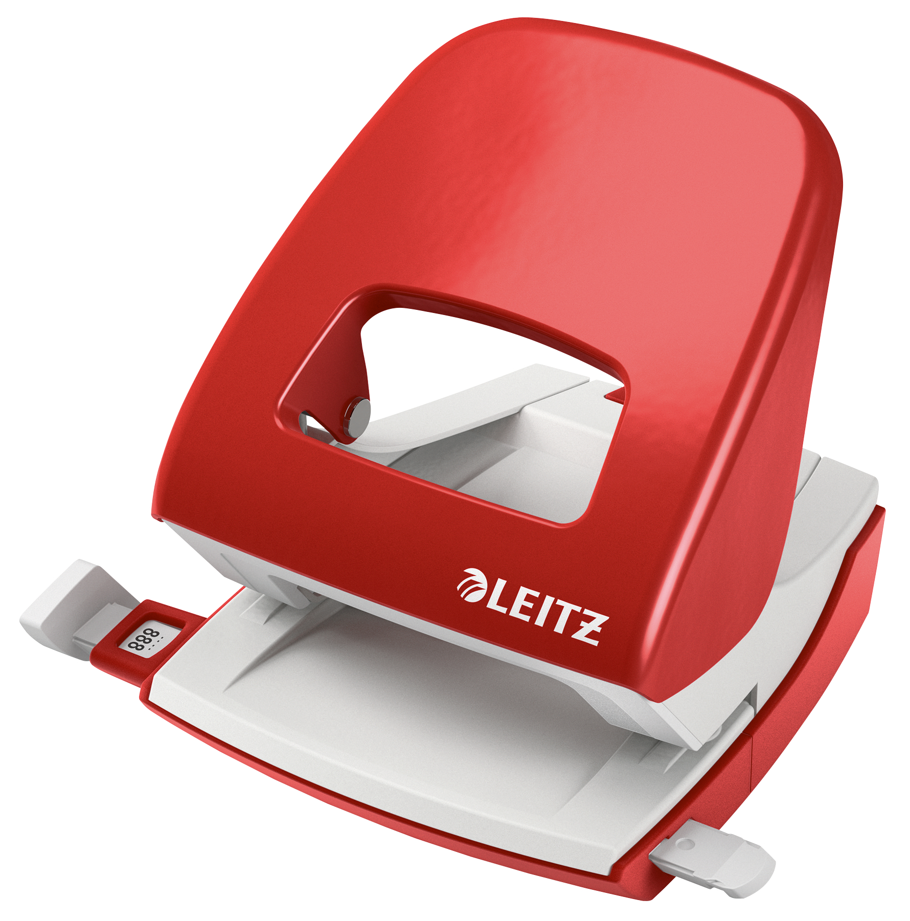 LEITZ Bürolocher NewNeXXt 5.5mm 50086025 rot f. 30 Blatt Blister