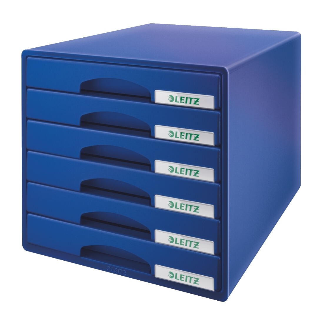 LEITZ Set tiroirs Plus bleu 52120035 6 comp. 6 comp.