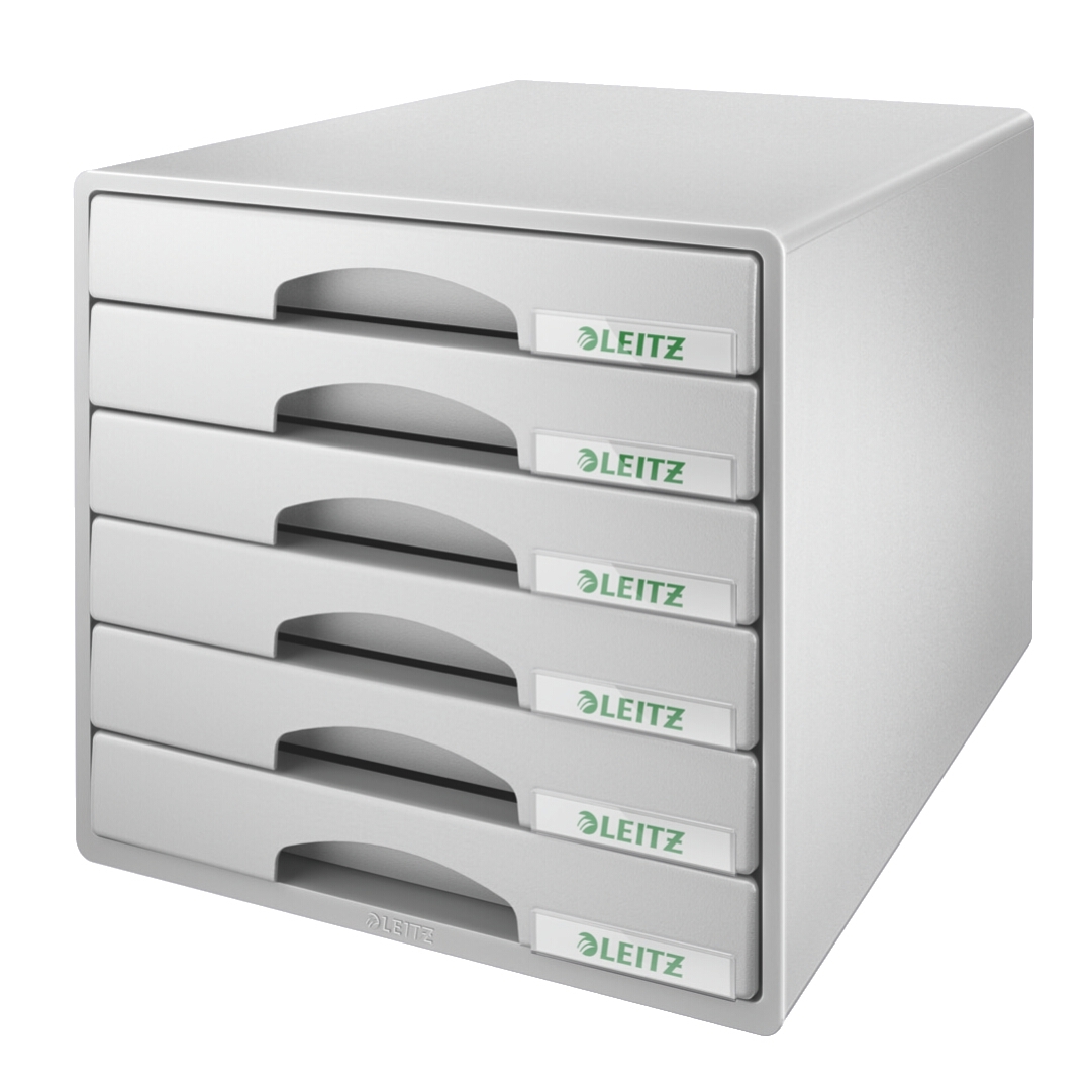 LEITZ Set tiroirs Plus gris 52120085 6 comp.