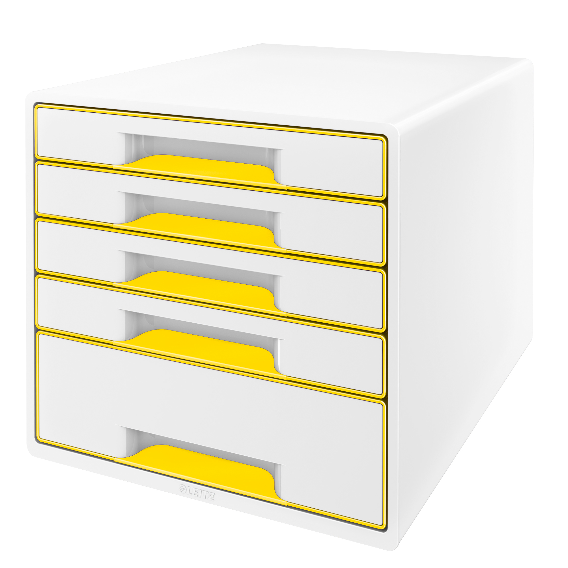 LEITZ Set tiroirs WOW Cube A4 5214-20-16 blanc/jaune 5 tiroirs blanc/jaune 5 tiroirs