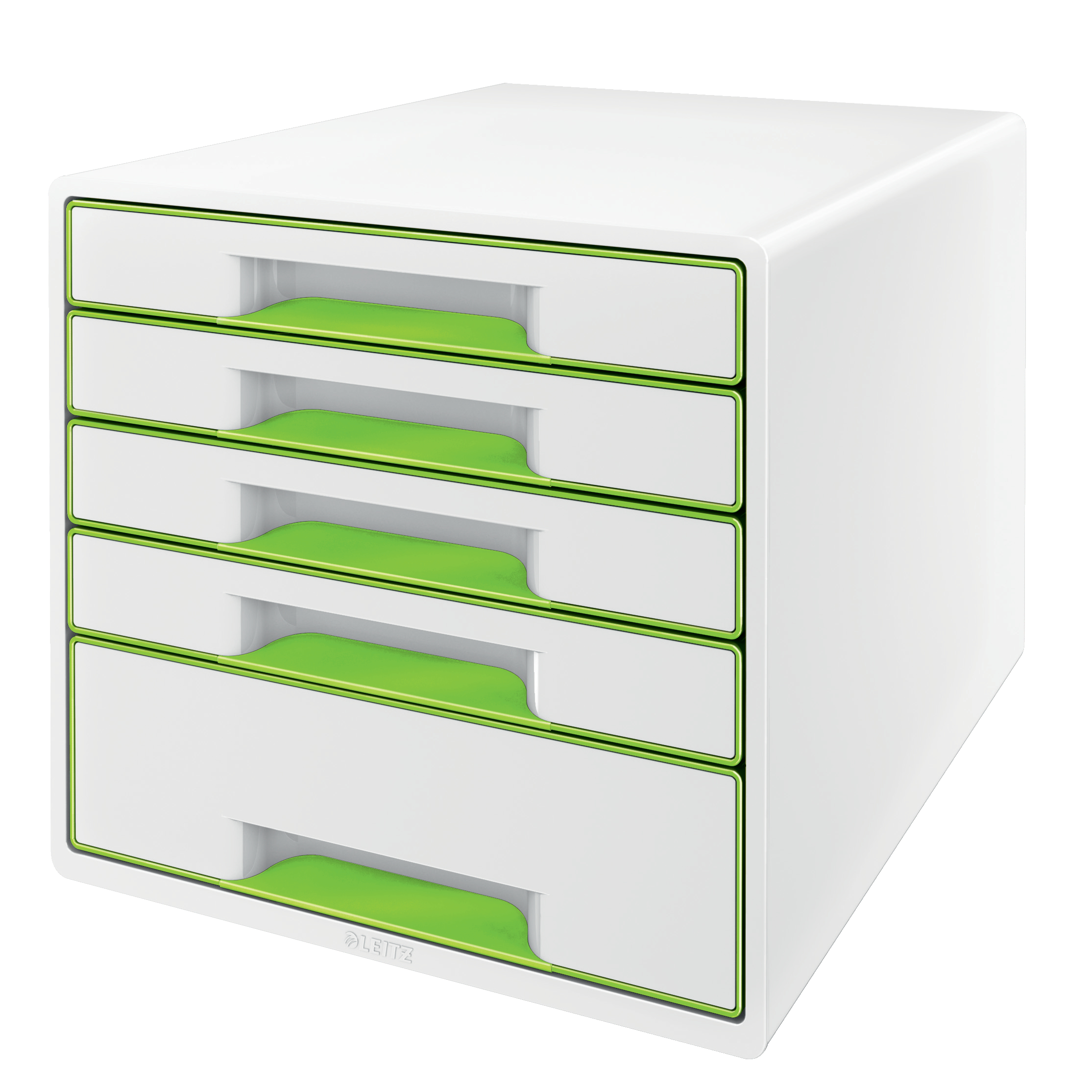 LEITZ Set tiroirs WOW Cube A4 5214-20-54 blanc/vert, 5 tiroirs