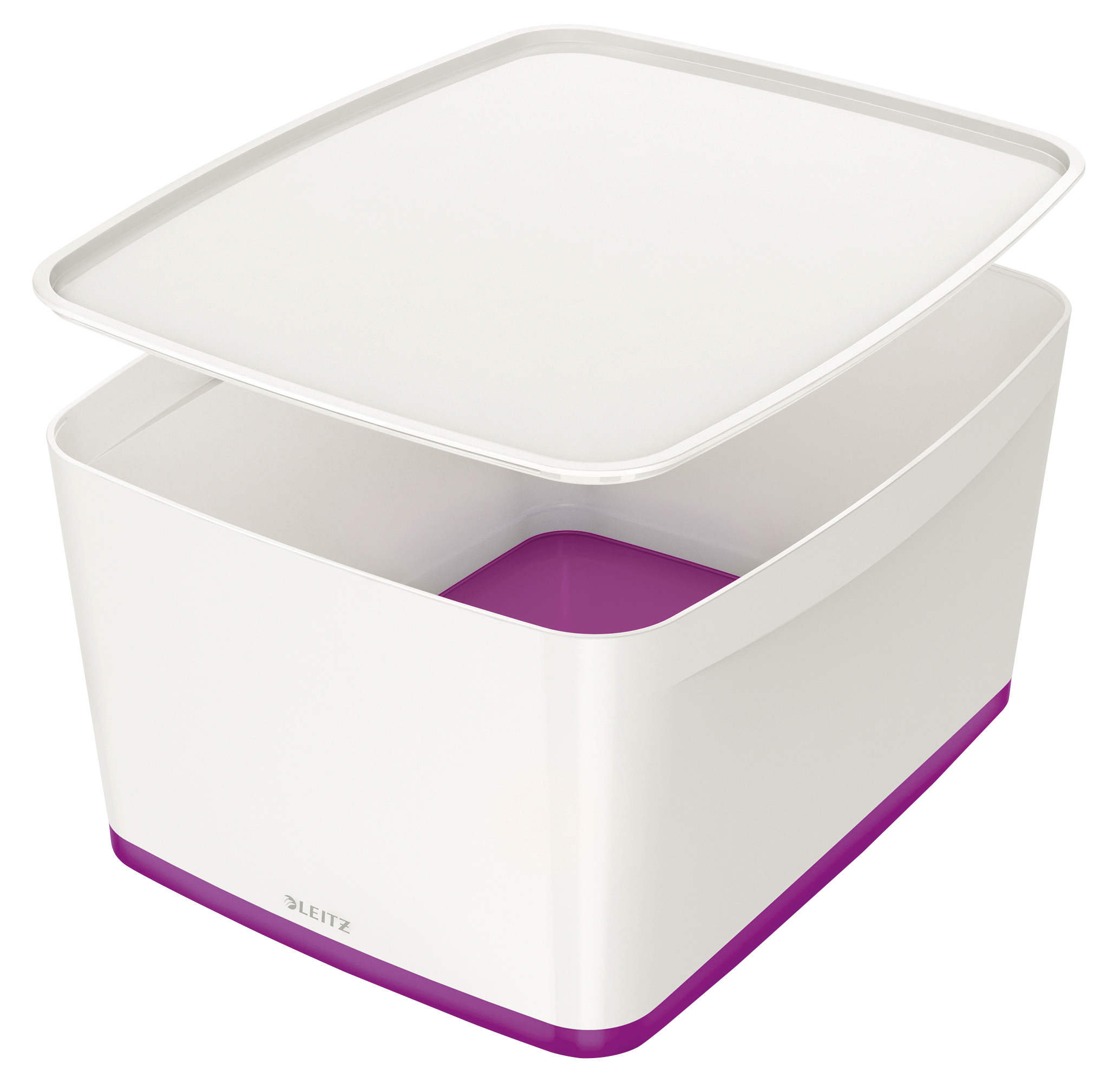 LEITZ MyBox L avec couvercle 18lt 5216-10-62 blanc/violet blanc/violet