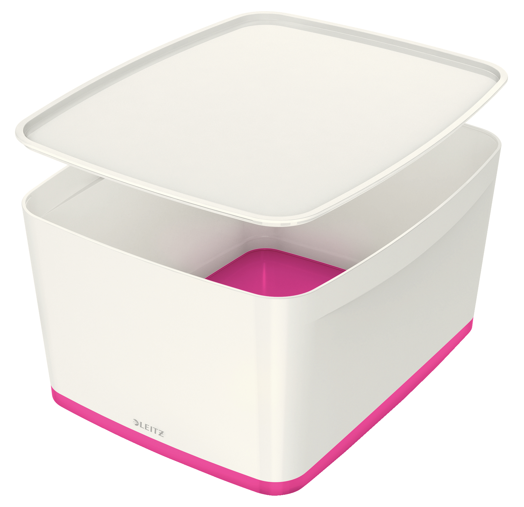LEITZ MyBox L avec couvercle 18lt 52161023 blanc/pink