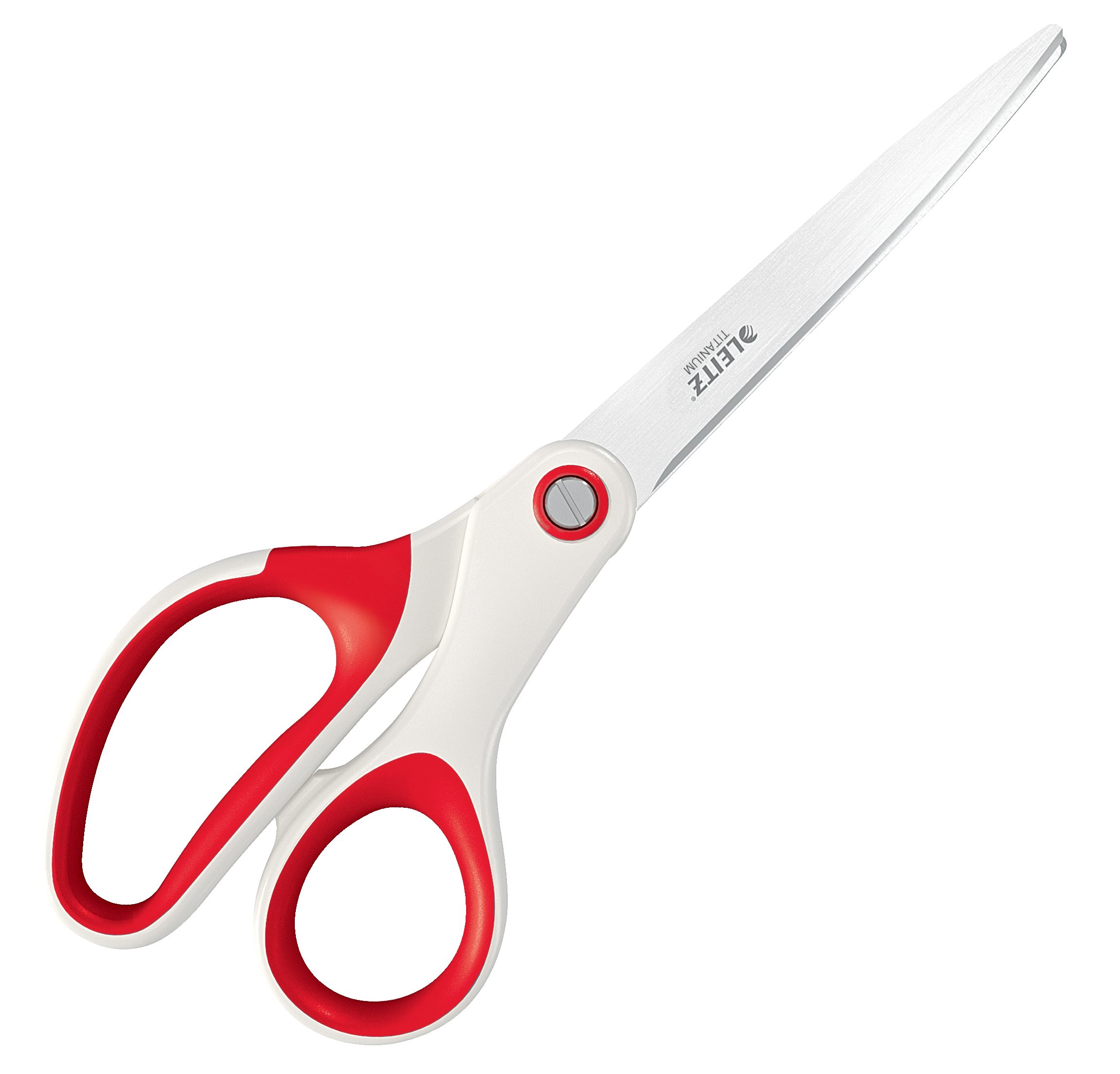 photo LEITZ Ciseaux titan WOW 5319-20-26 blanc/rouge 20.5 cm