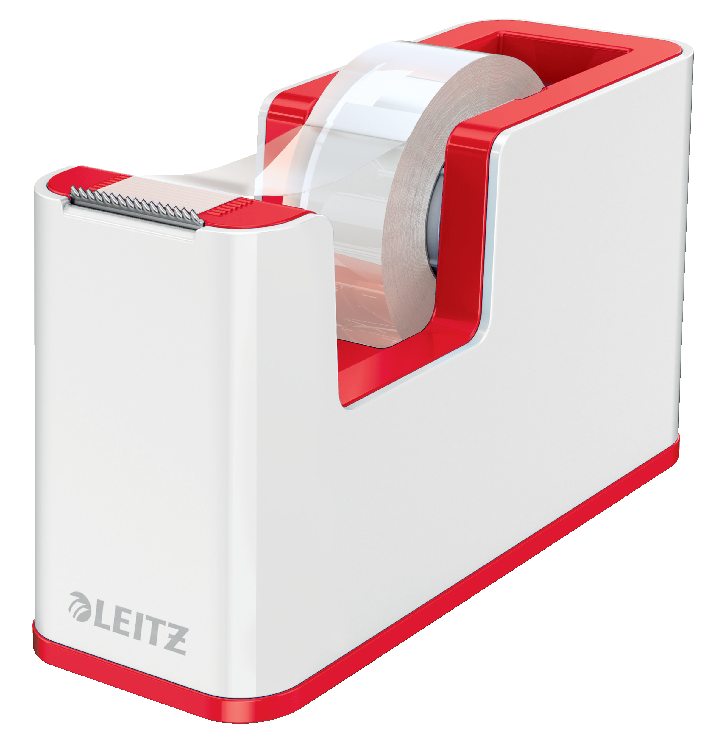 LEITZ Tape Dispenser WOW 19mmx33m 5364-10-26 blanc/rouge