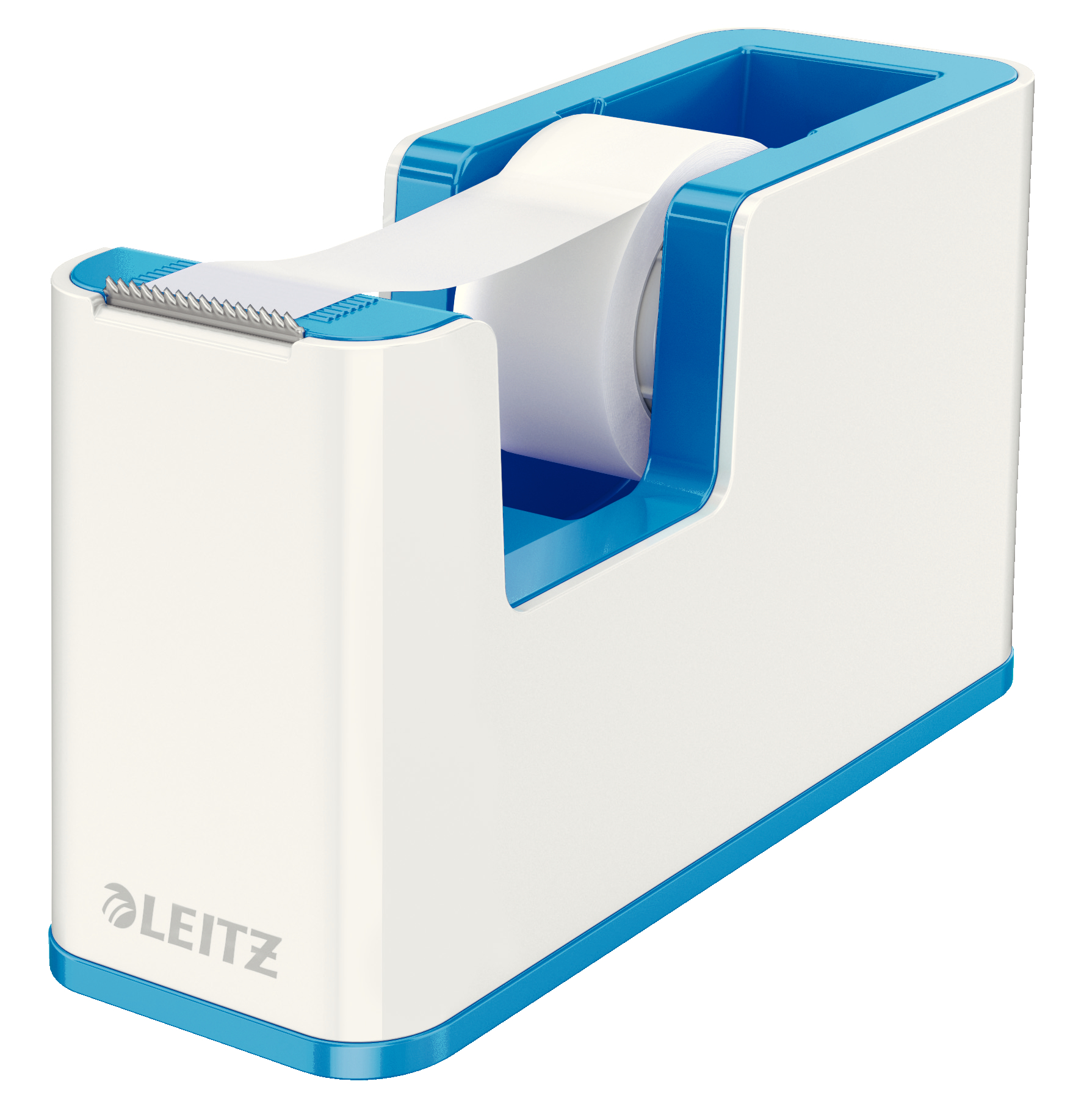 LEITZ Tape Dispenser WOW 19mmx33m 53641036 blanc/bleu