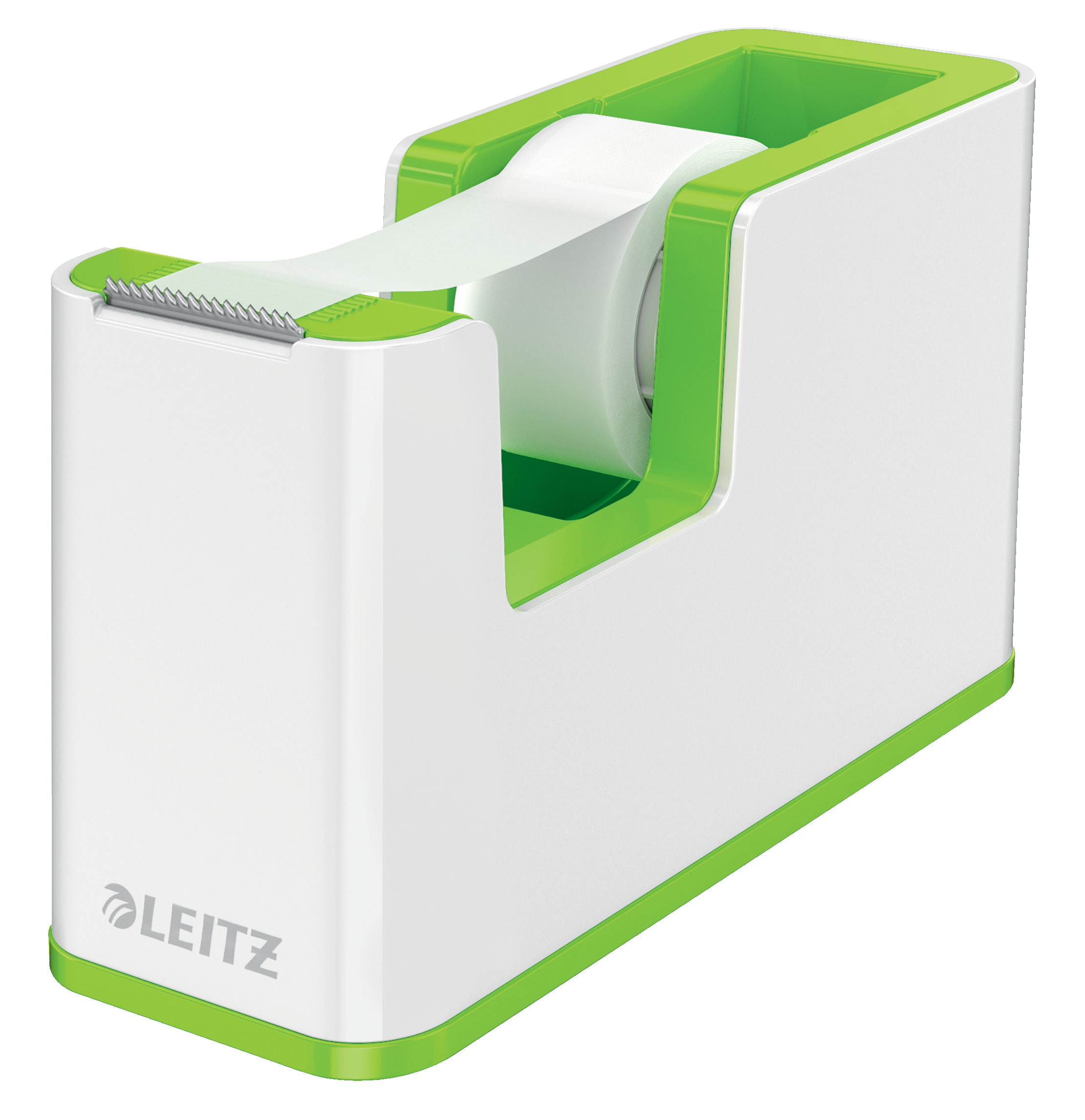 LEITZ Tape Dispenser WOW 19mmx33m 53641054 blanc/vert