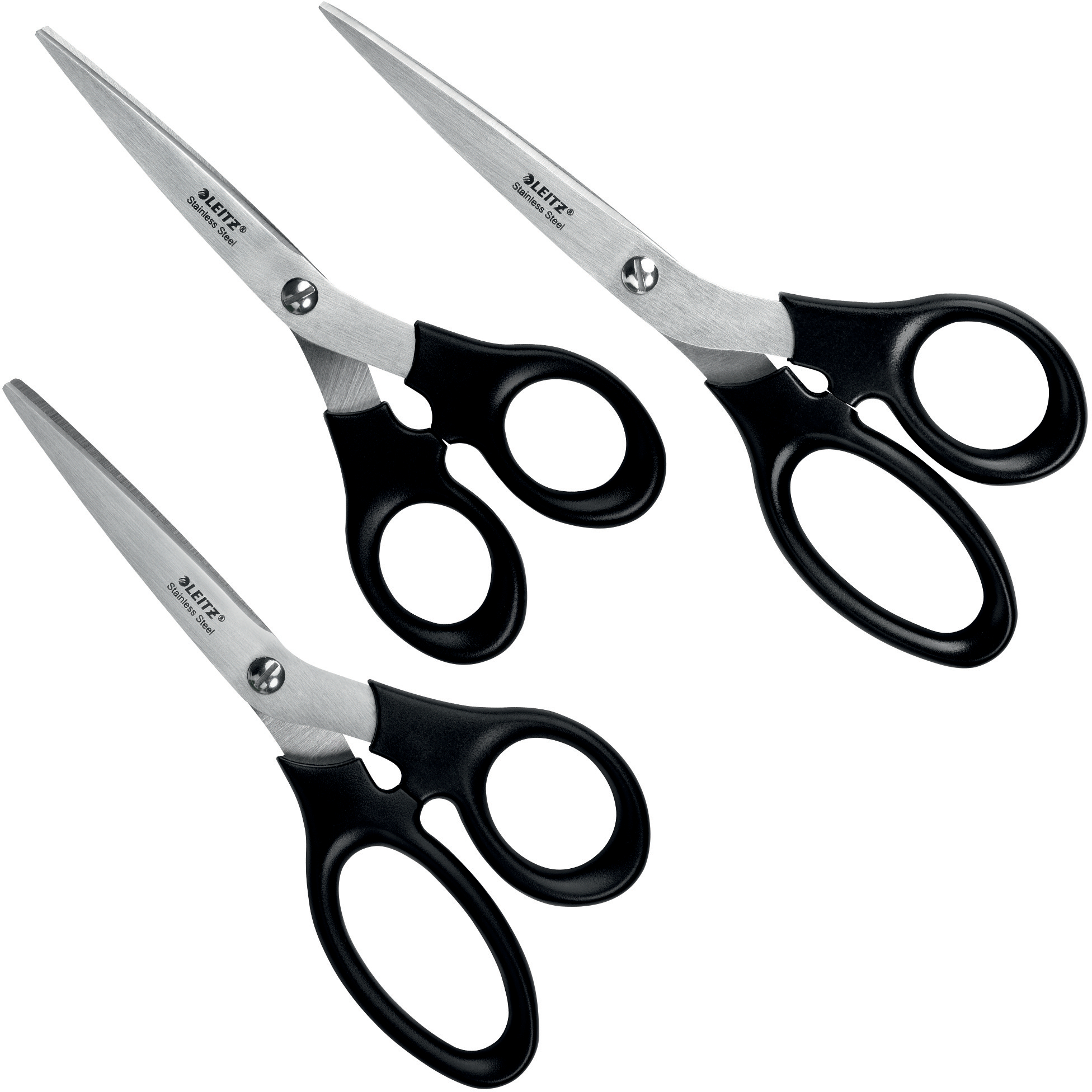 photo LEITZ Set Ciseaux acier inox 5426-00-95 16.5/18.5/20cm