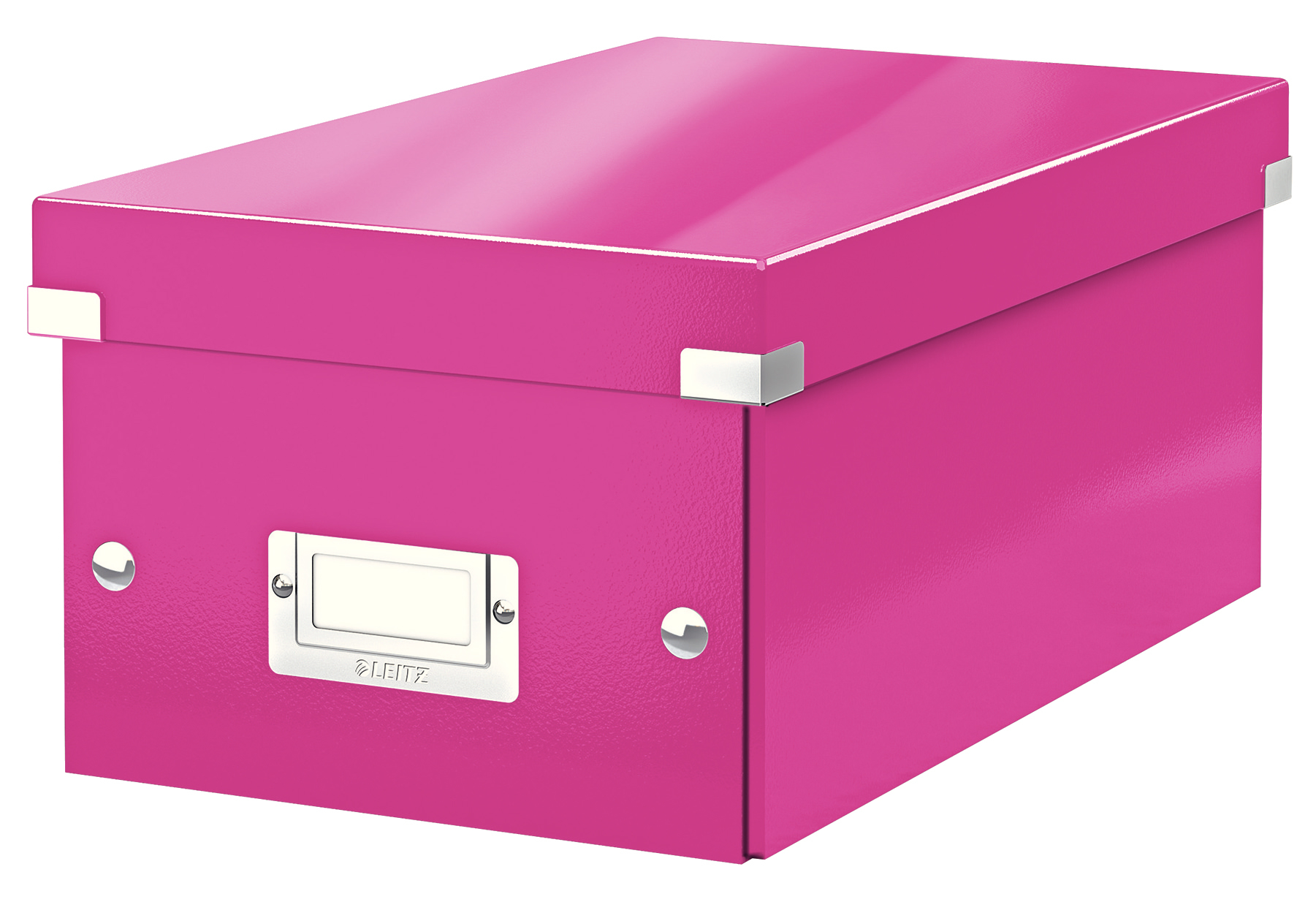 LEITZ Click&Store WOW DVD-Box 60420023 pink 20.6x14.7x35.2cm
