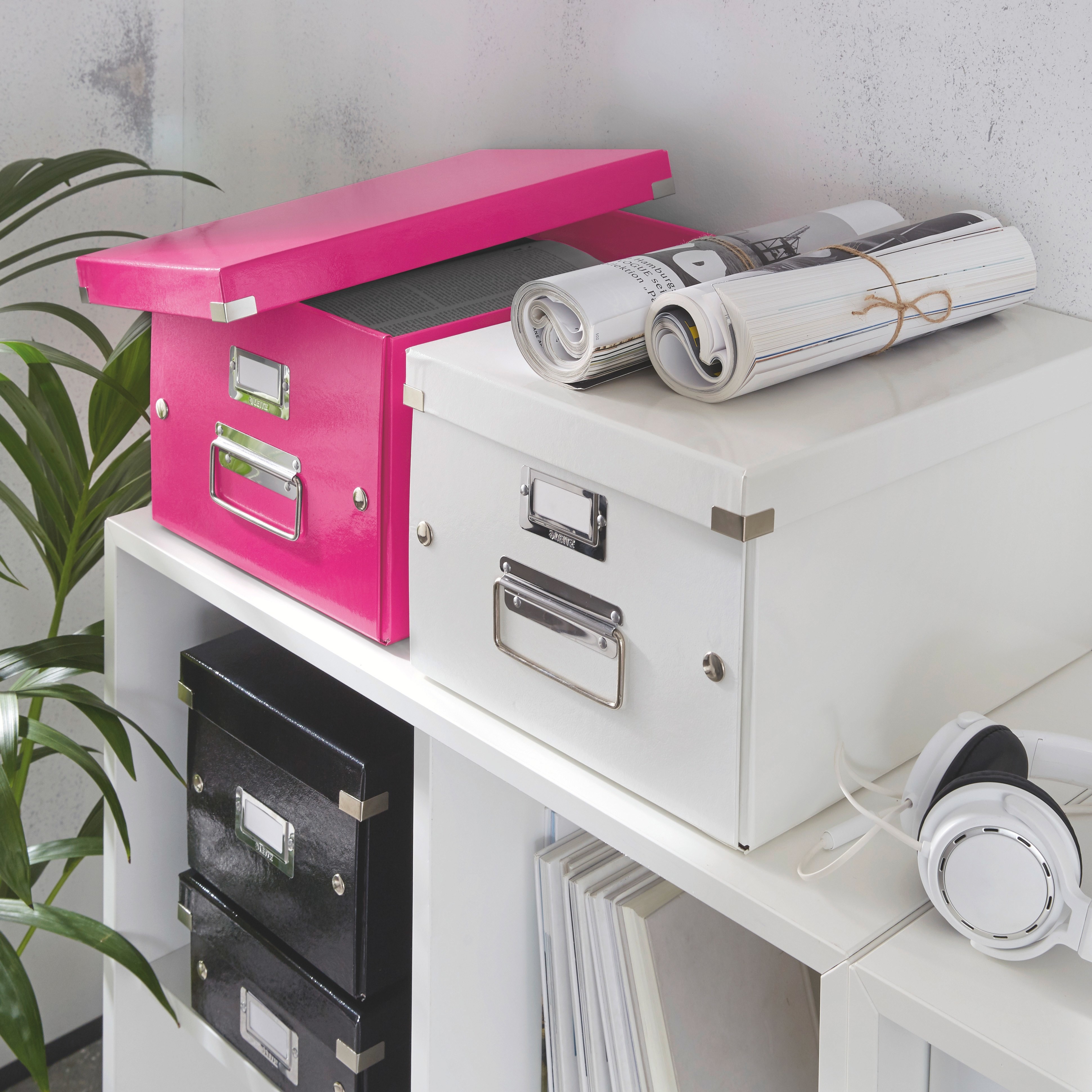 LEITZ Click&Store WOW Box M 60440023 pink 281x200x370mm