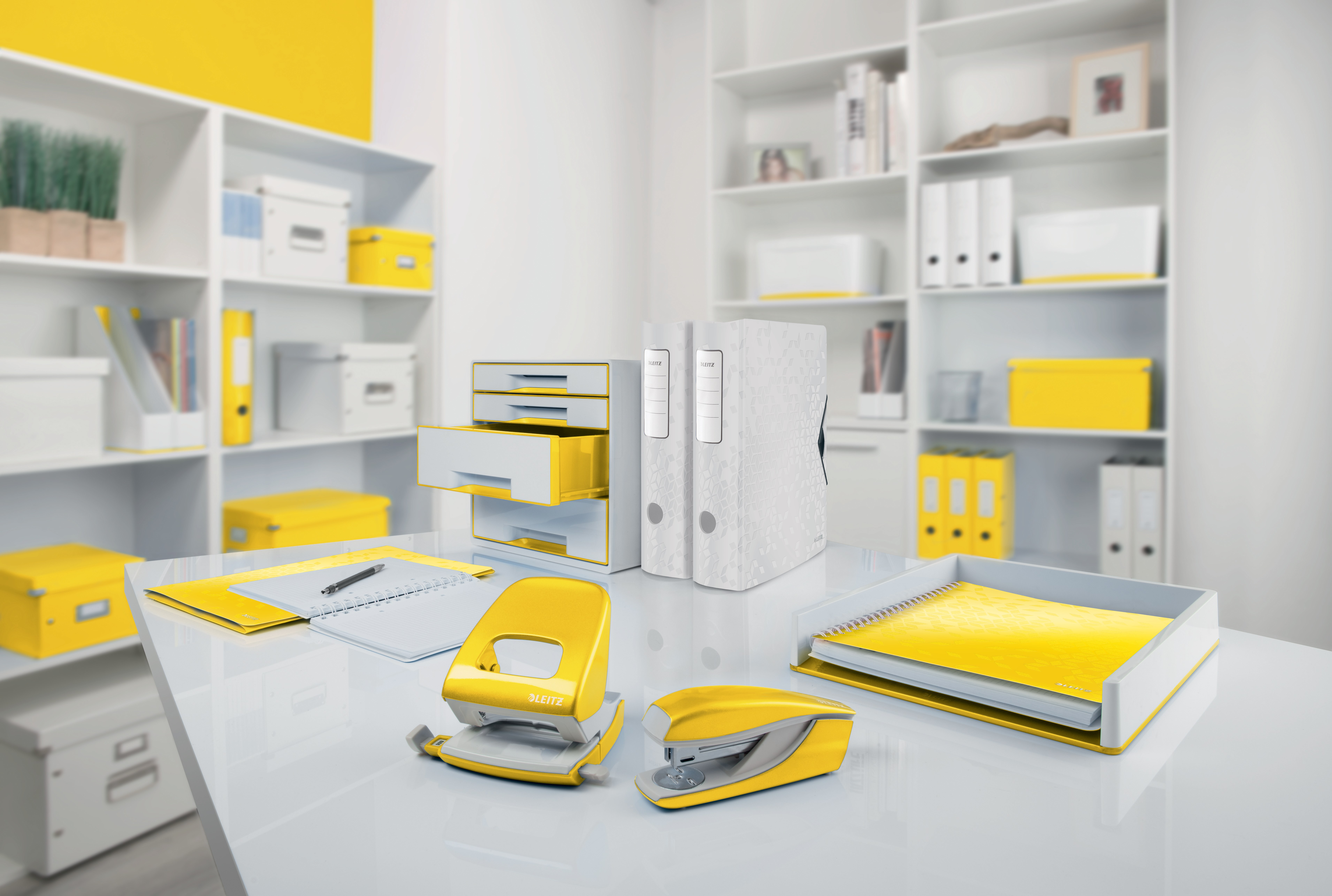 LEITZ Set tiroirs Click & Store A4 6048-00-16 jaune 3 tiroirs