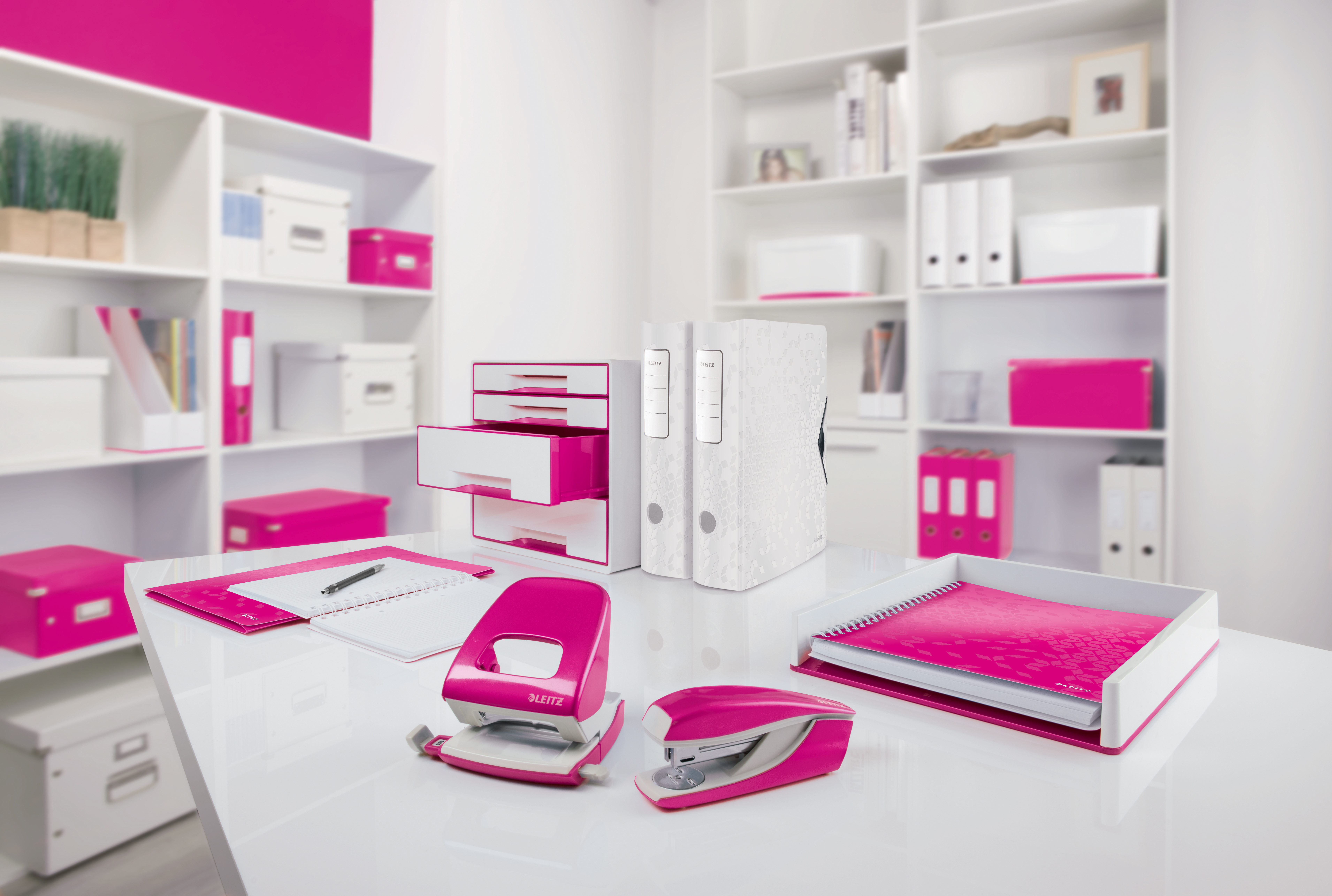 LEITZ Set tiroirs Click & Store A4 60480023 pink 3 tiroirs