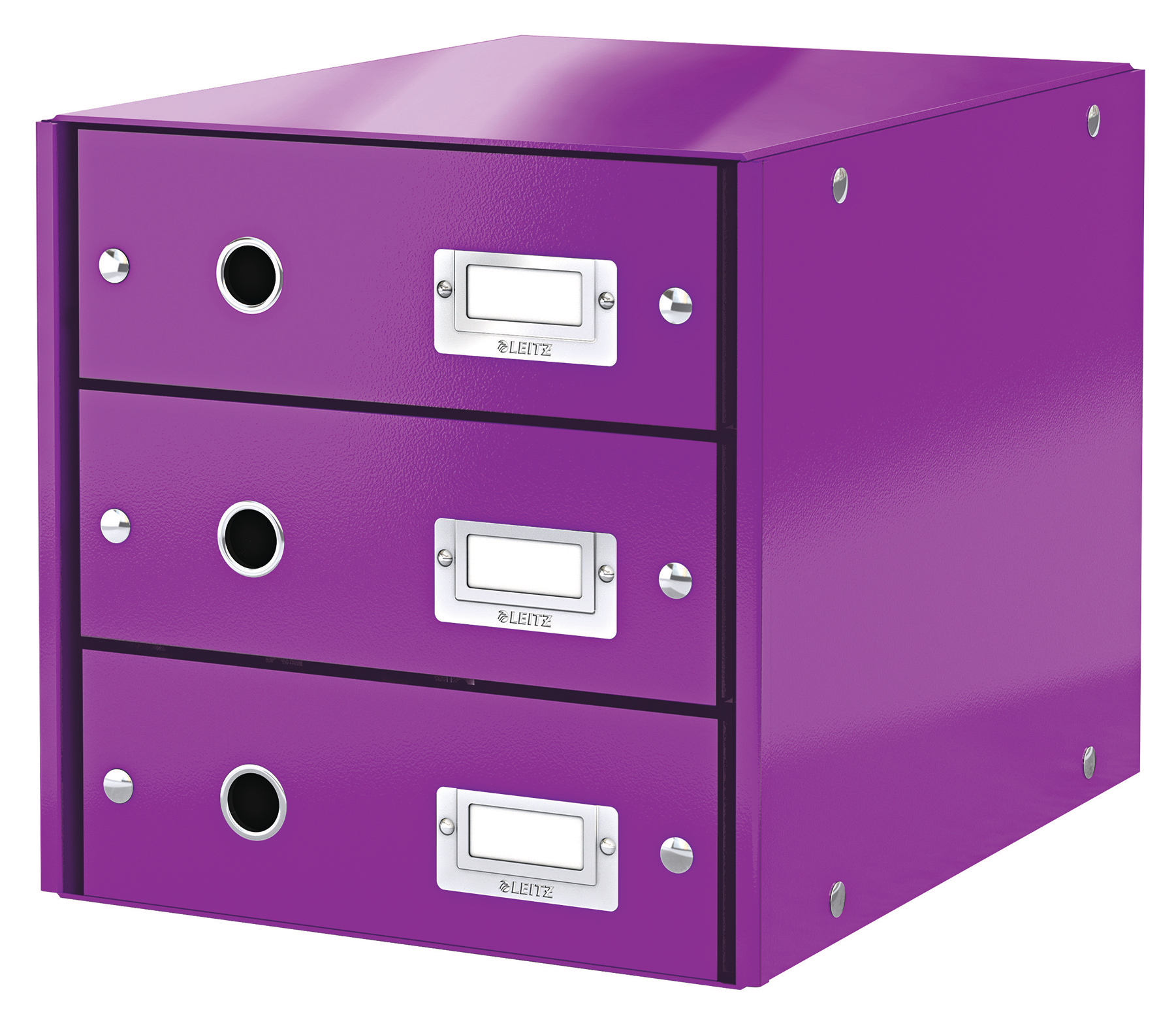 LEITZ Set tiroirs Click & Store A4 60480062 violet 3 tiroirs