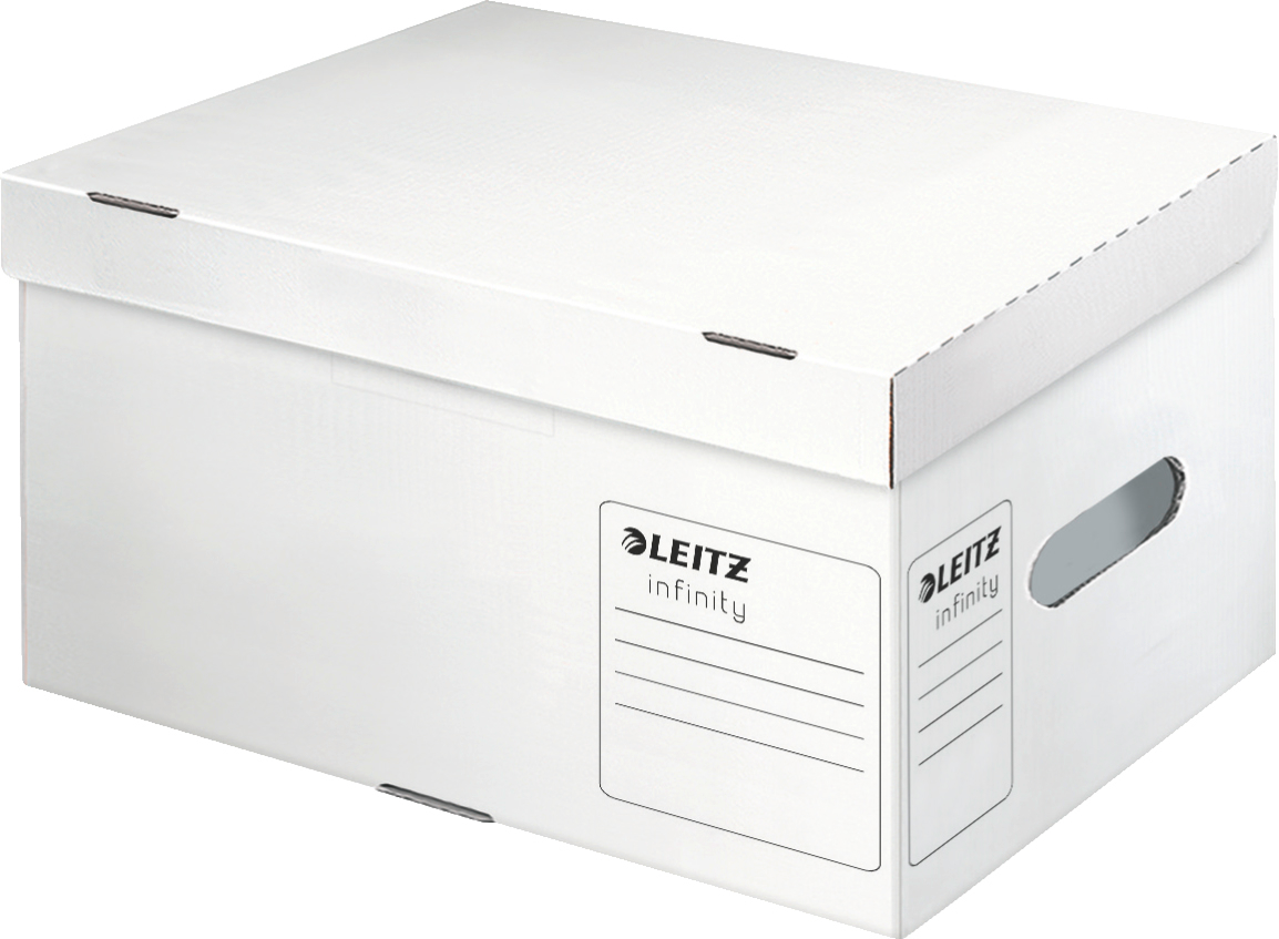 LEITZ Infinity Box a. couvercle S 61050000 blanc 355x255x190mm