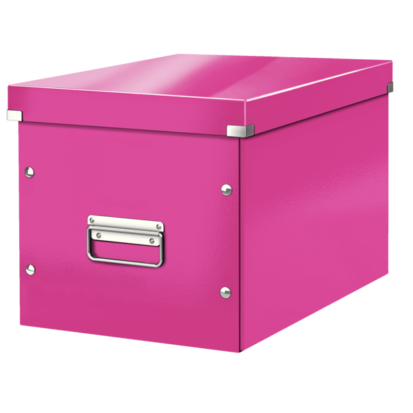 LEITZ Click&Store WOW Cube-Box L 61080023 pink 32x31x36cm pink 32x31x36cm