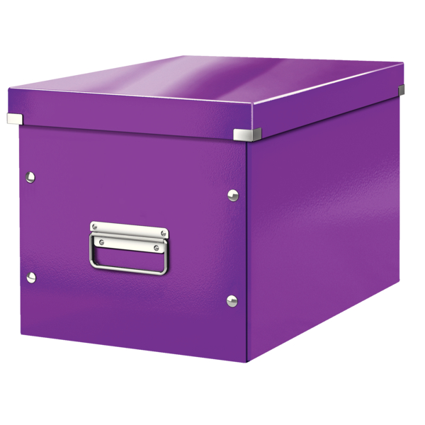LEITZ Click&Store WOW Cube-Box L 61080062 violet 32x31x36cm violet 32x31x36cm