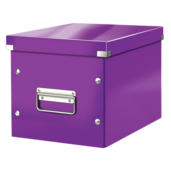 LEITZ Click&Store WOW Cube-Box M 61090062 violet 26x24x26cm