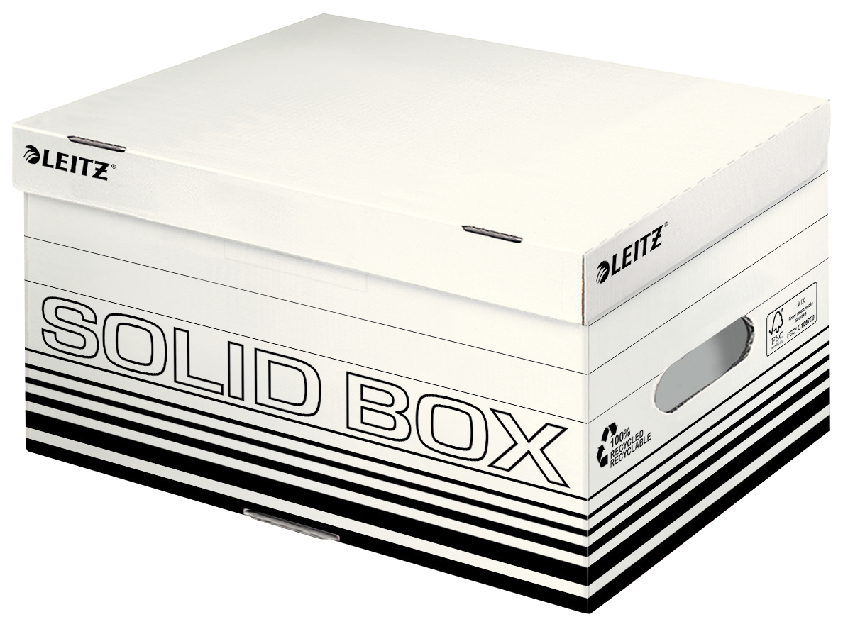 LEITZ Solid Box S 6117-00-01 blanc 265x195x370mm