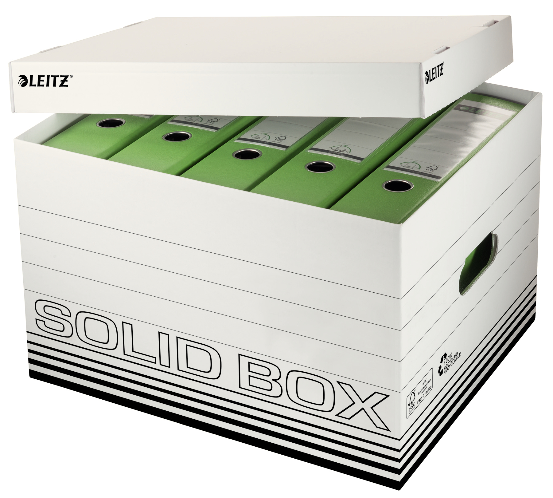 LEITZ Solid Box L 6119-00-01 blanc 346x305x450mm