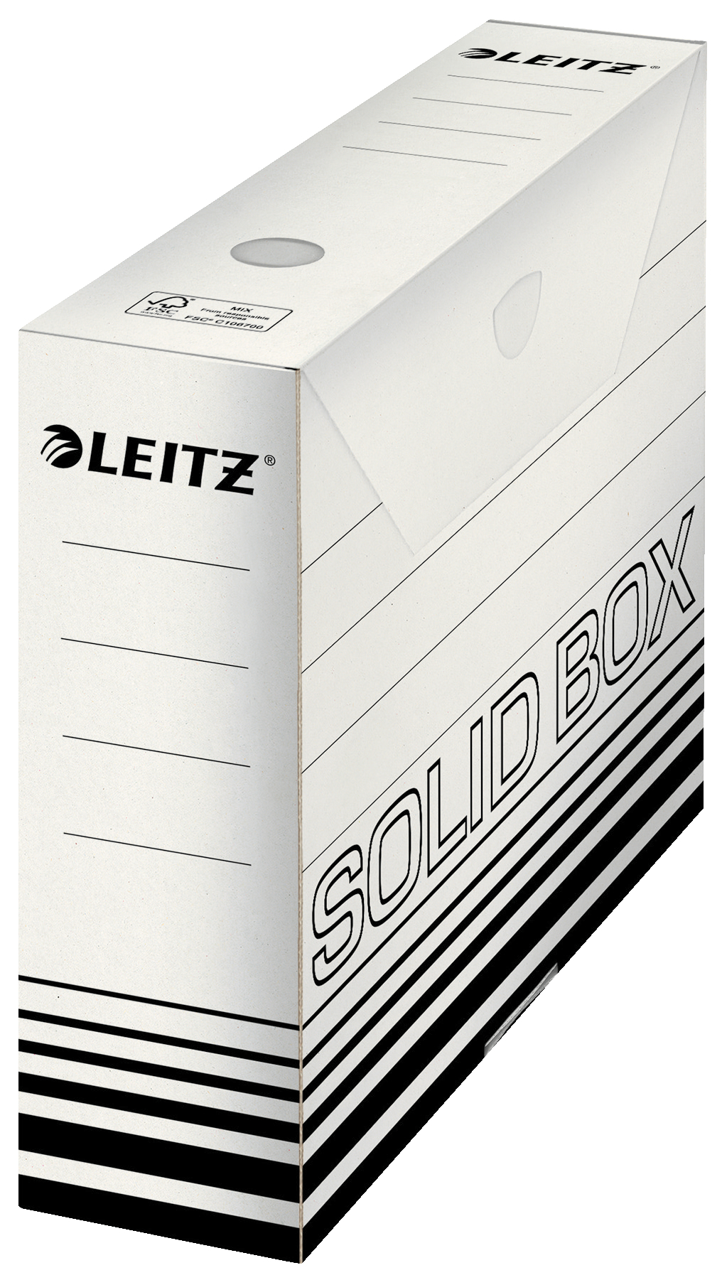 LEITZ Boîte archive Solid A4 6127-00-01 blanc 80x257x330mm