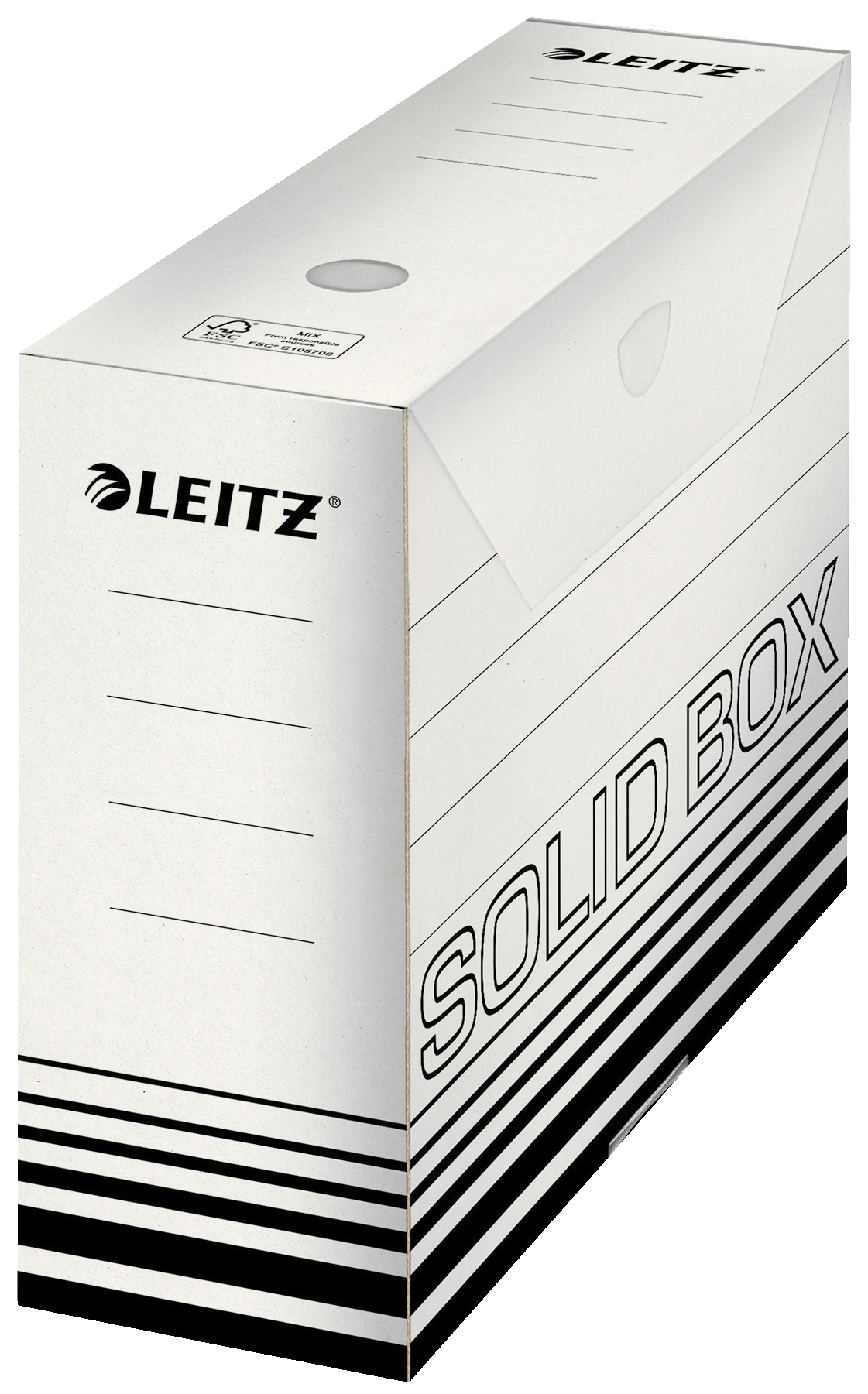 LEITZ Boîte archive Solid A4 6128-00-01 blanc