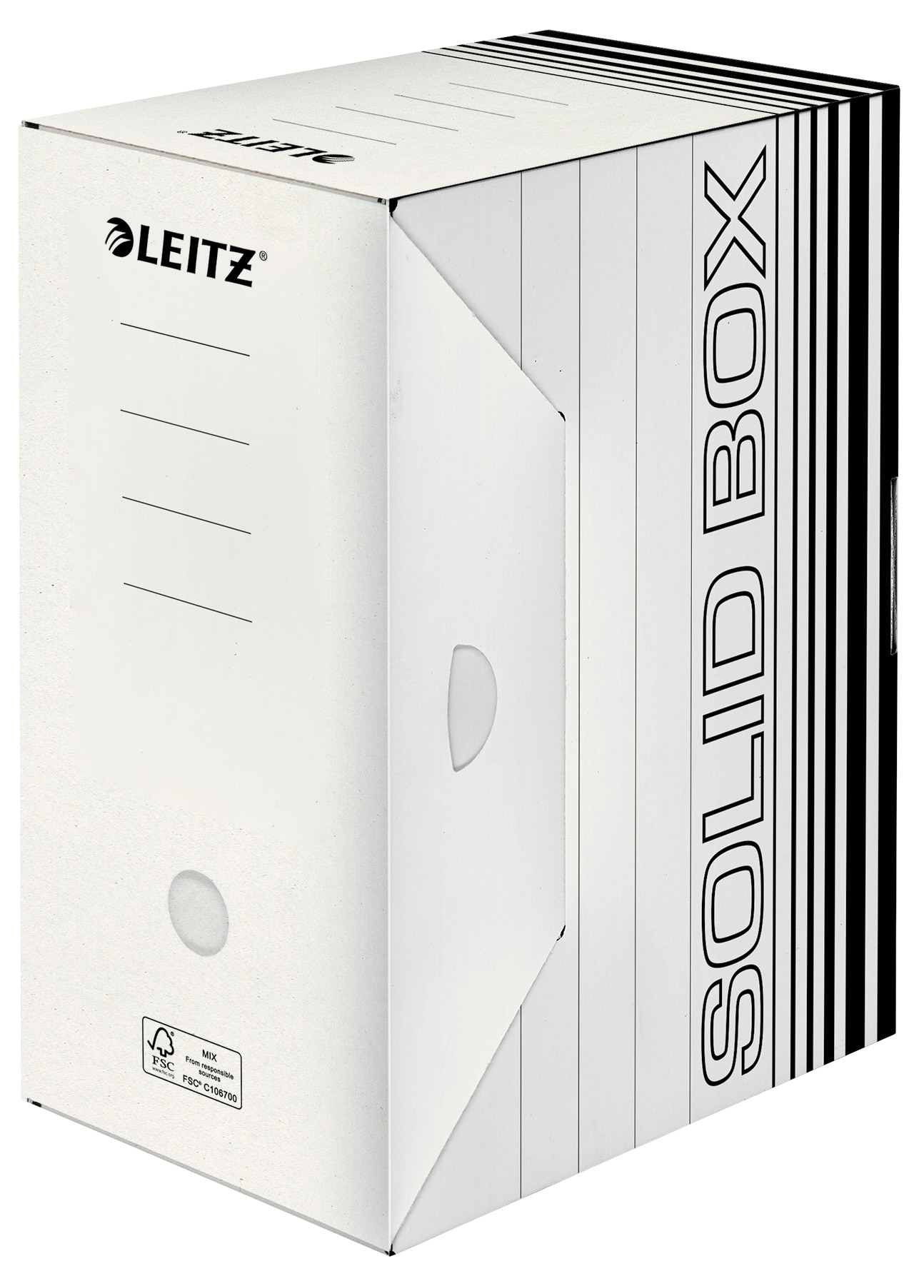 LEITZ Boîte archive Solid A4 6129-00-01 blanc