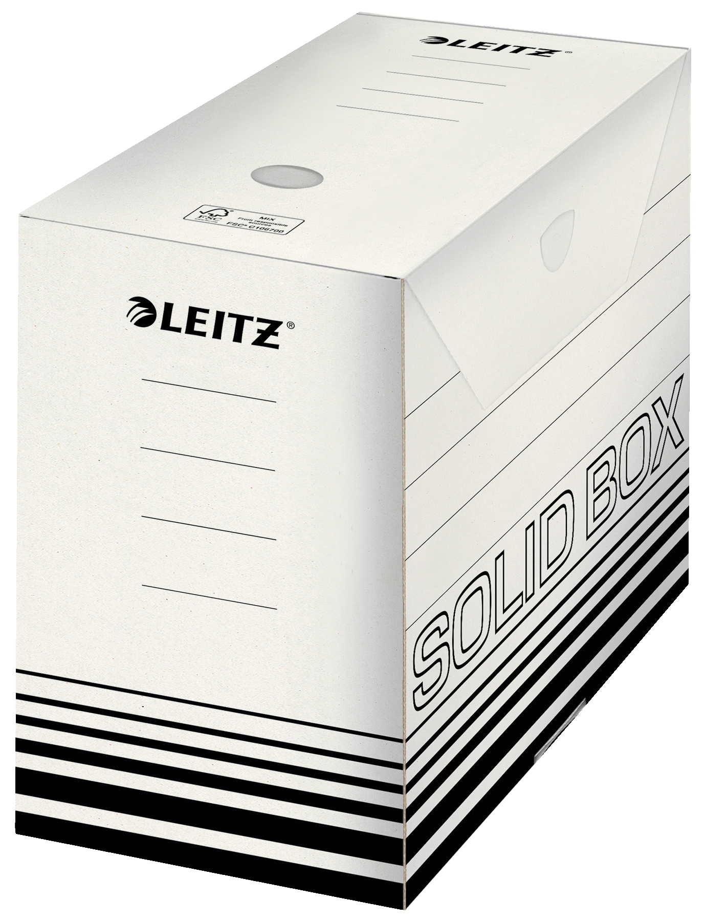 LEITZ Boîte archive Solid A4 6129-00-01 blanc