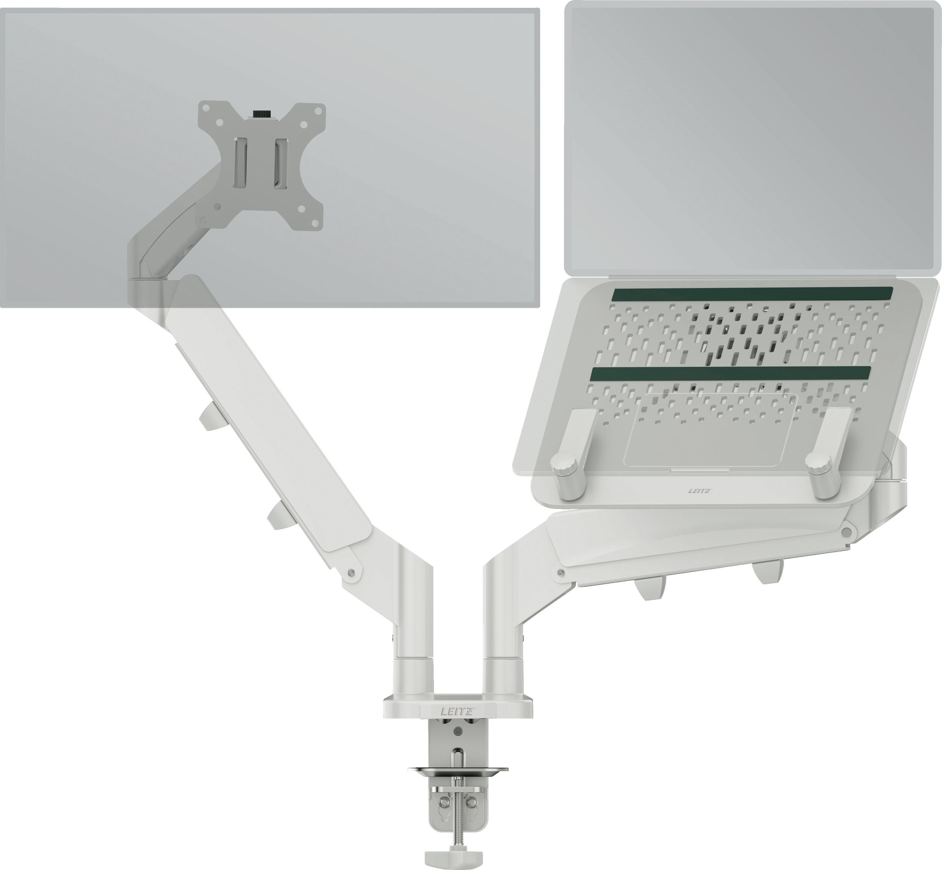 photo LEITZ Support de moniteur 6538-00-85 Gris, c/ support portable