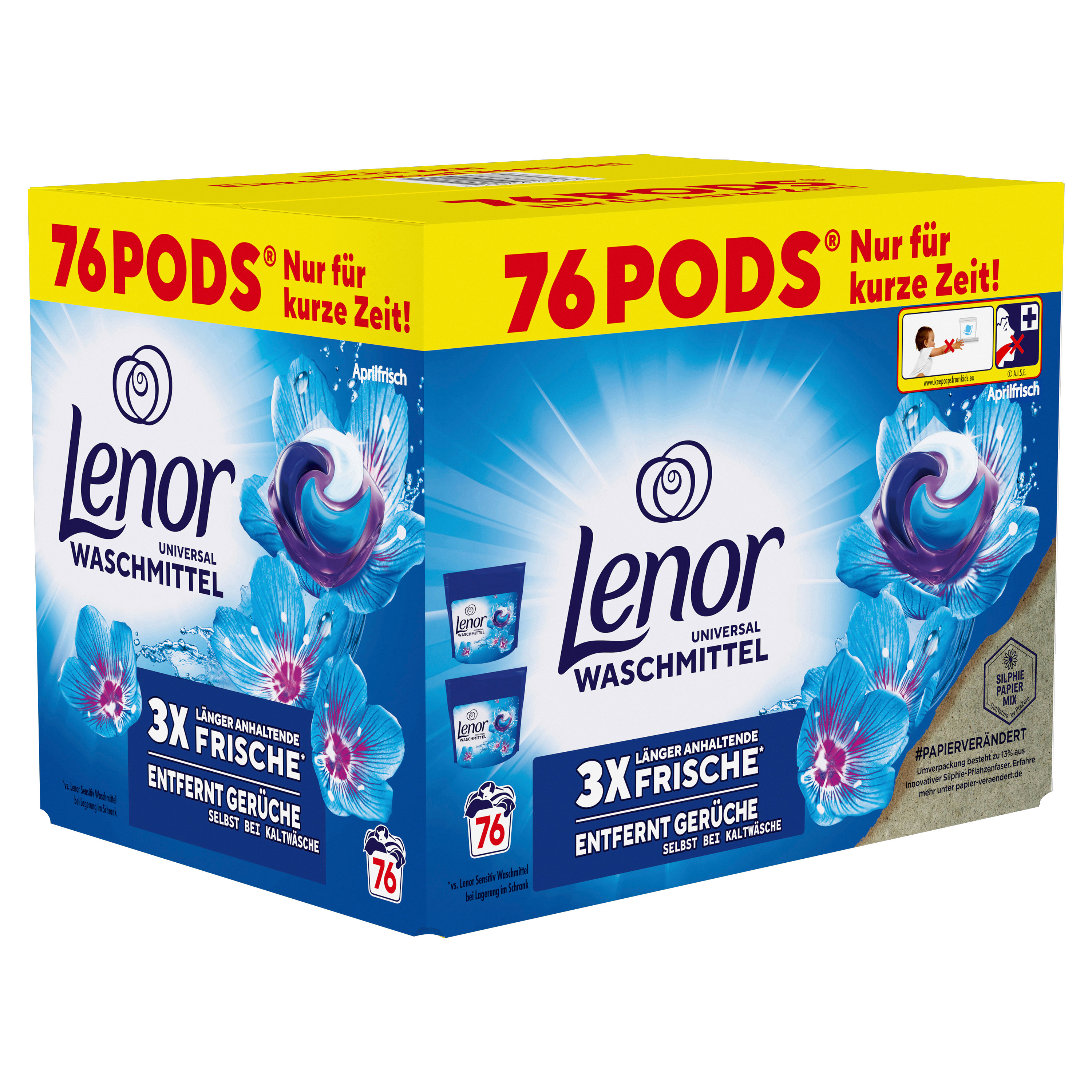 photo LENOR Détergent Allin1 972043 Frais d'avril 76 Pods