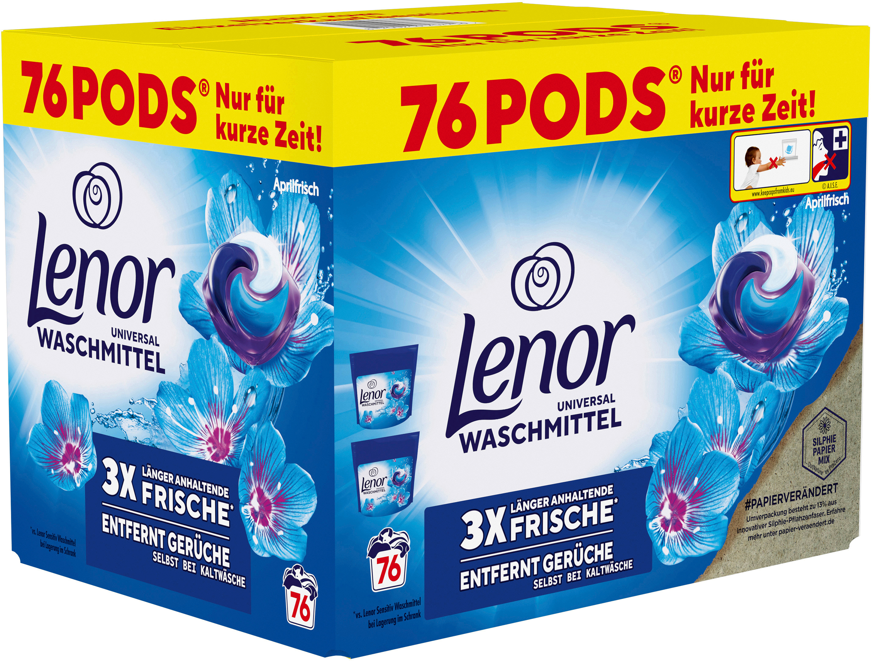 photo LENOR Détergent Allin1 972428 Frais d'avril 76 Pods