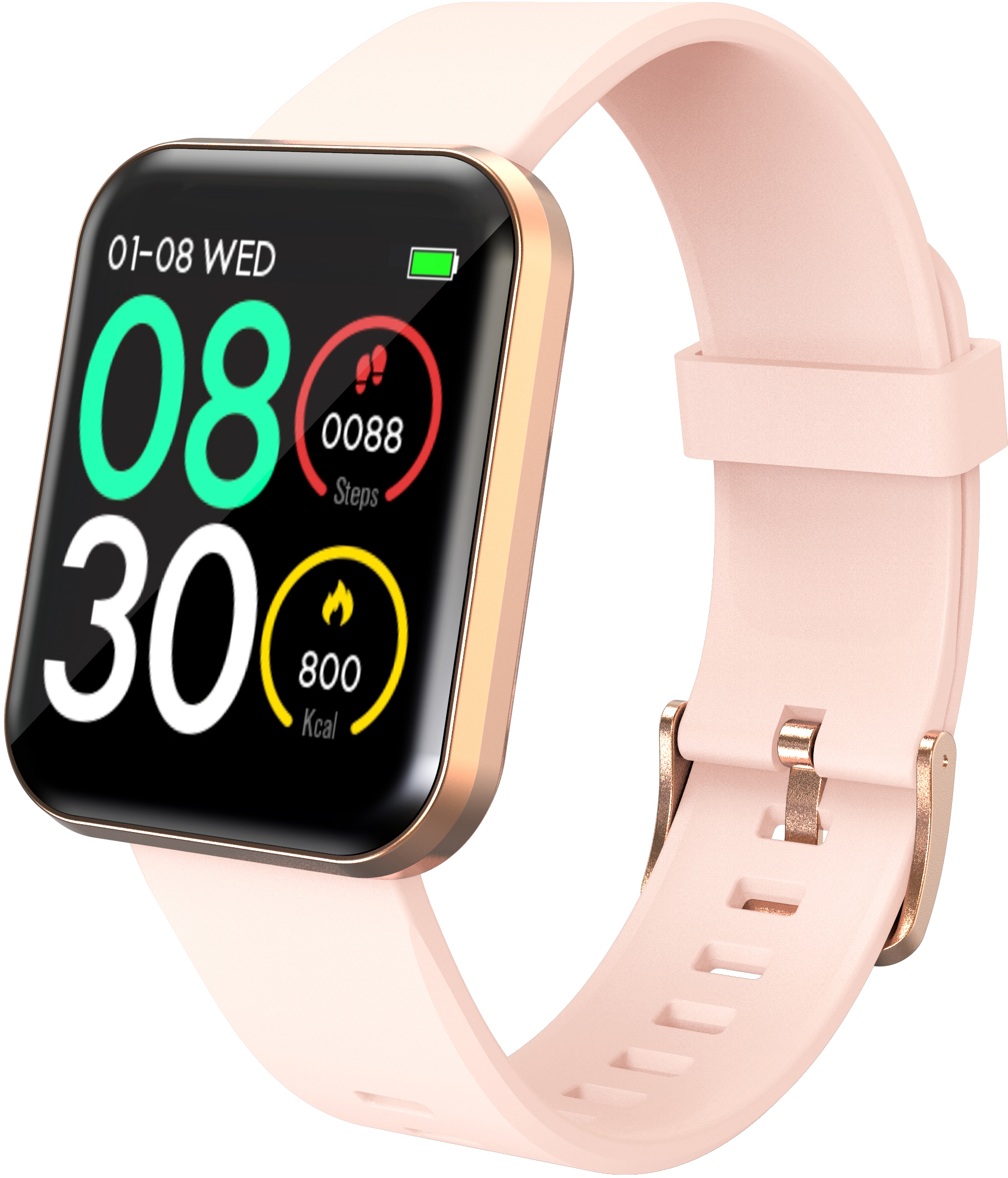 LENOVO Smartwatch E1 Pro pink/gold E1 PRO-GD