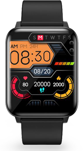 photo LENOVO Smartwatch E1 Max black E1Max-BK