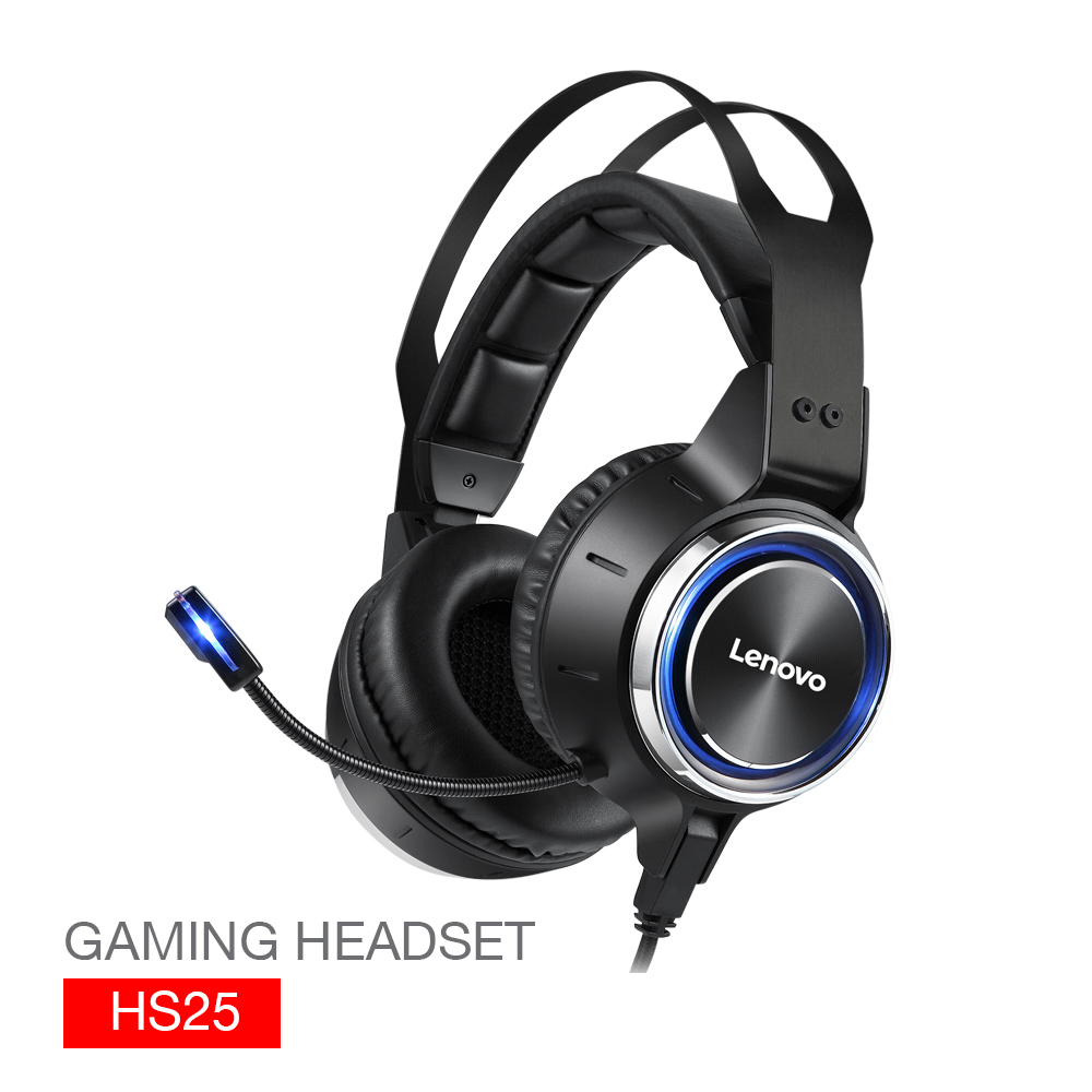 LENOVO Gaming Headphones HS25 HS25-BK