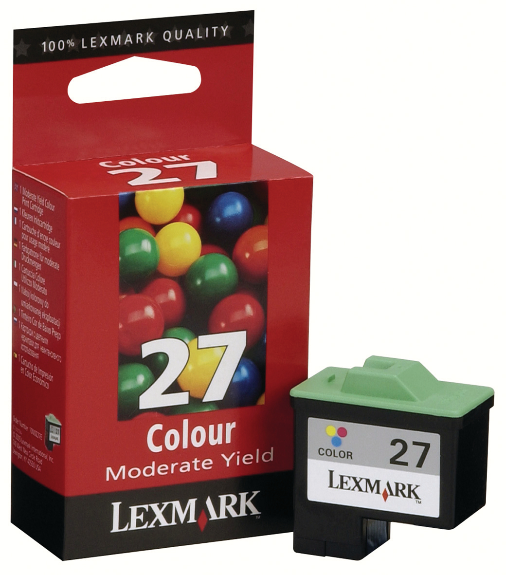 photo LEXMARK Cartouche d'encre 27 HY color 10NX227E Z25/35 160 pages