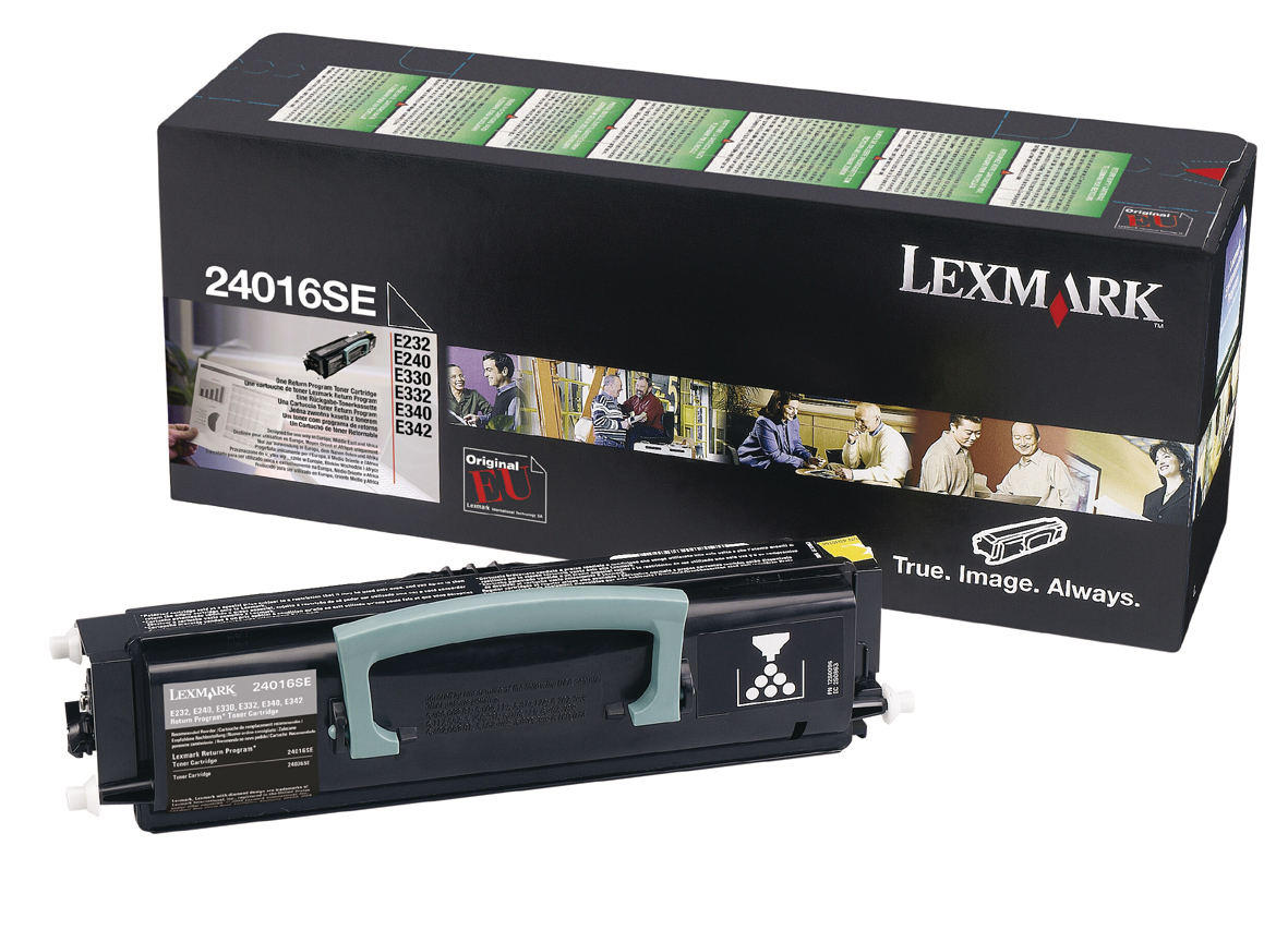 photo LEXMARK Cartouche toner prebate noir 24016SE E232/E340 2500 pages