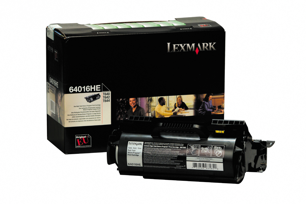 photo LEXMARK Cartouche toner prebate noir 64016HE T640/642/644 21'000 pages
