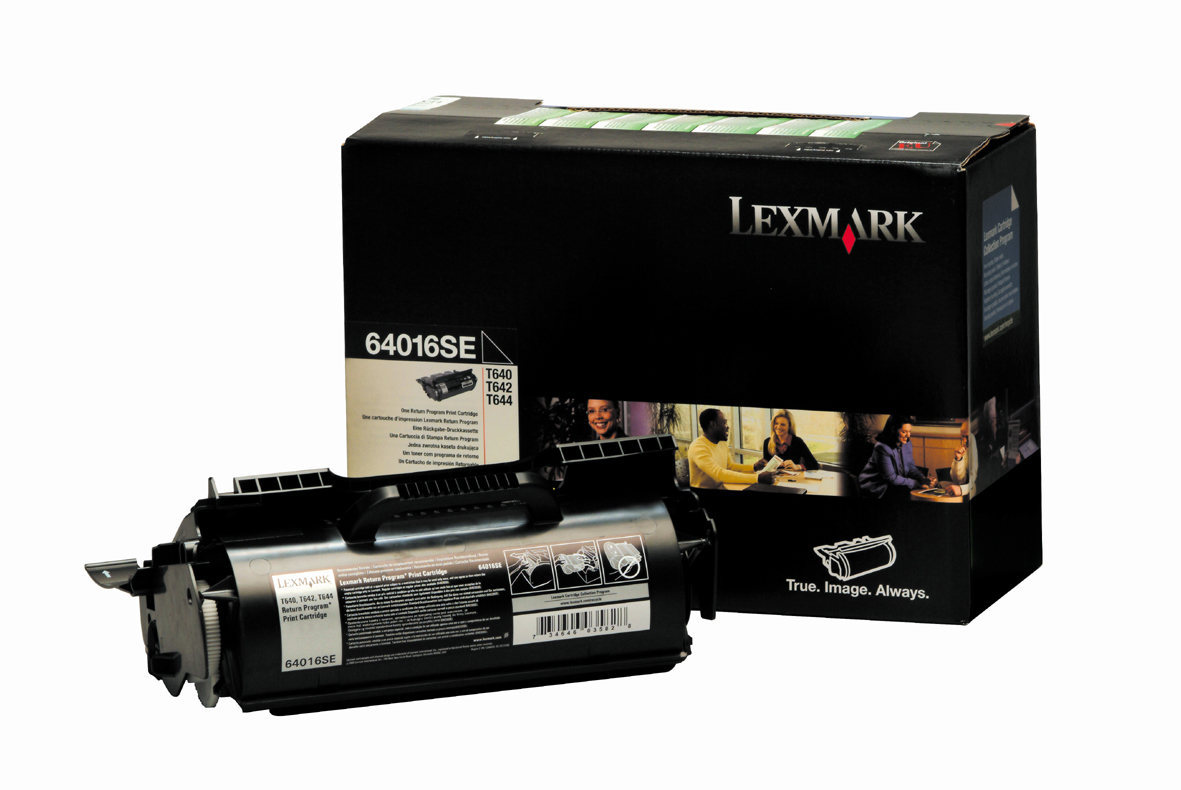 photo LEXMARK Cartouche toner prebate noir 64016SE T640/642/644 6000 pages