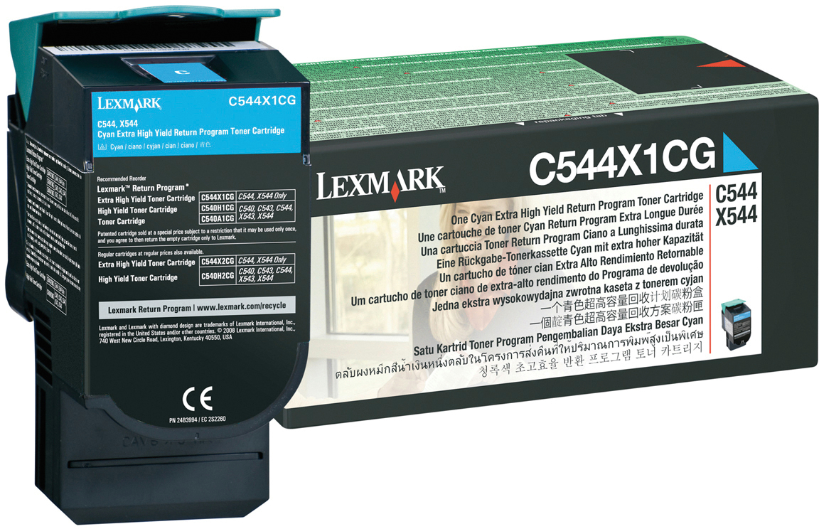 photo LEXMARK Cartouche toner return cyan C544X1CG C544/X544 4000 pages