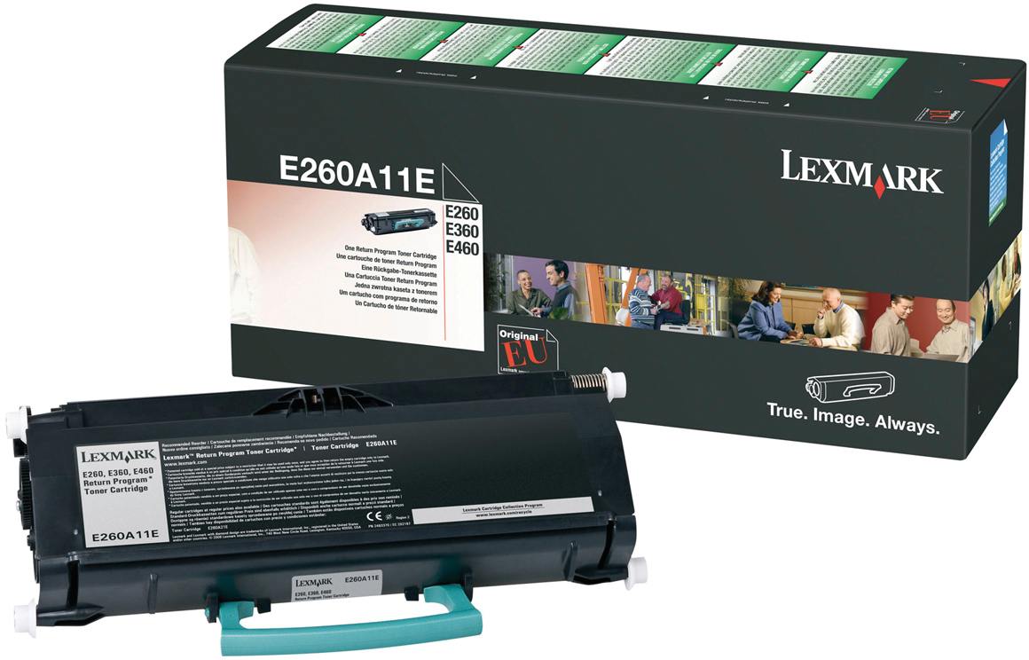 photo LEXMARK Cartouche toner return noir E260A11E E260/360/460 3500 pages