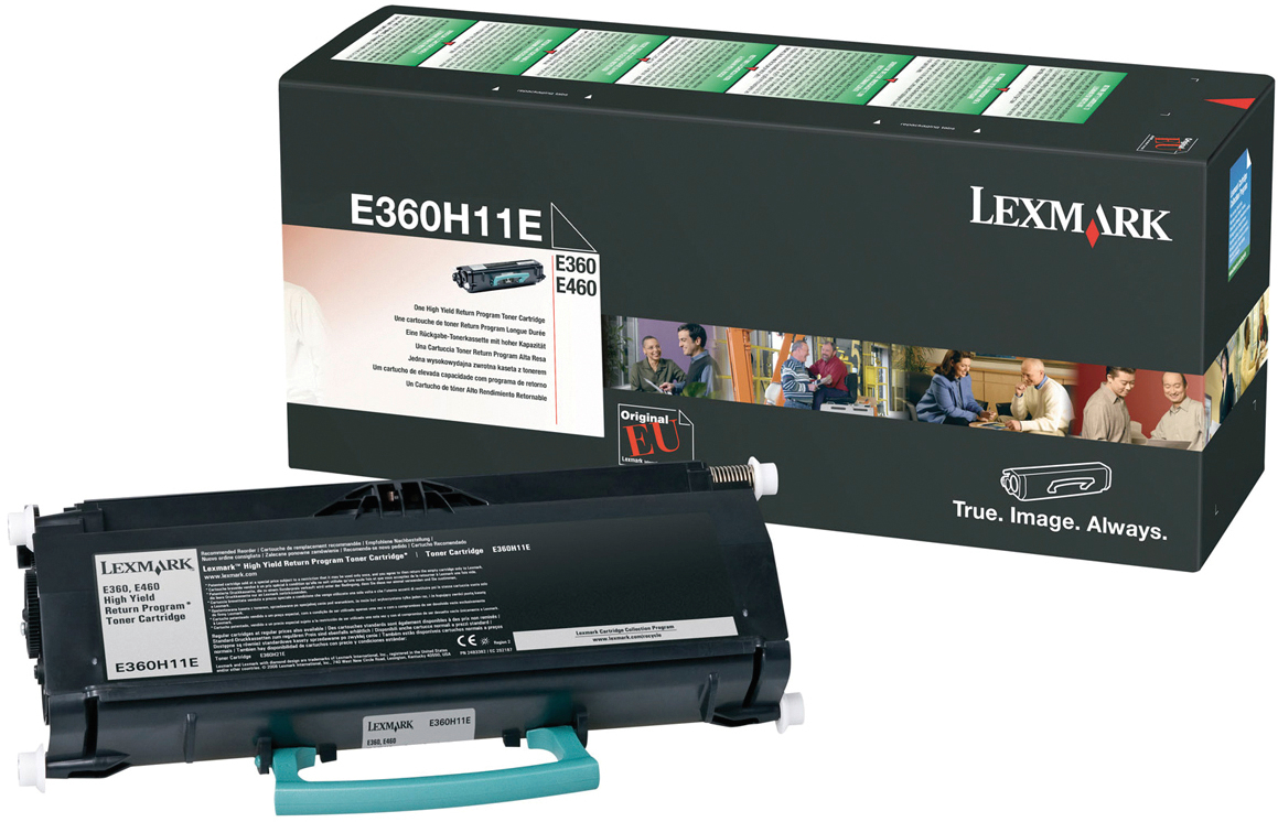 photo LEXMARK Cartouche toner return noir E360H11E E360/460 9000 pages