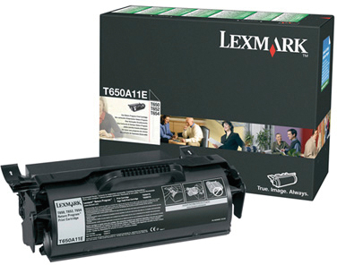 photo LEXMARK Cartouche toner return noir T650A11E T650/652/654 7000 pages