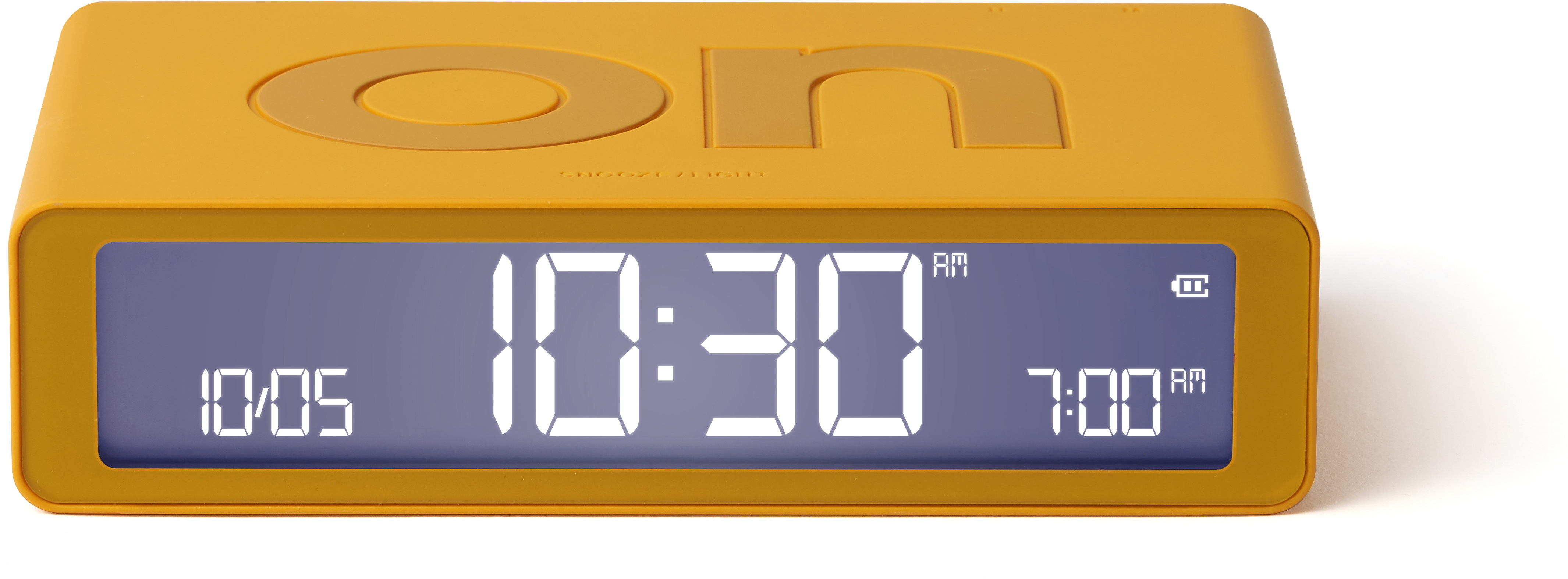 photo LEXON Réveil Flip Classic LR157J9 jaune, USB-C